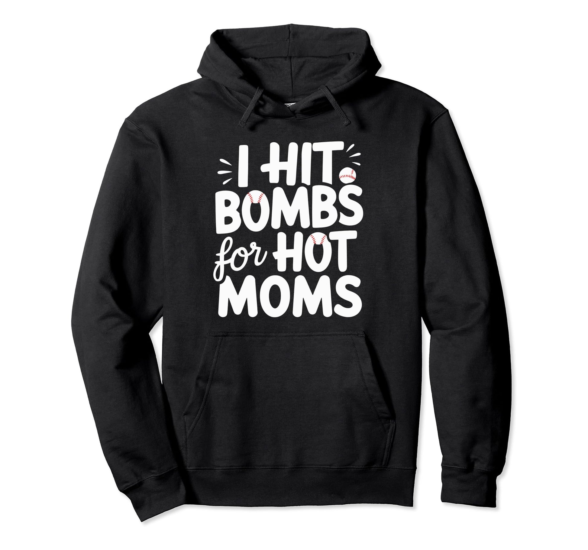 I Hit Bombs Hot Moms Baseball Hoodie - Aesthetic Graphic Men Women - T-Shirt, Sweatshirt, Hoodie
