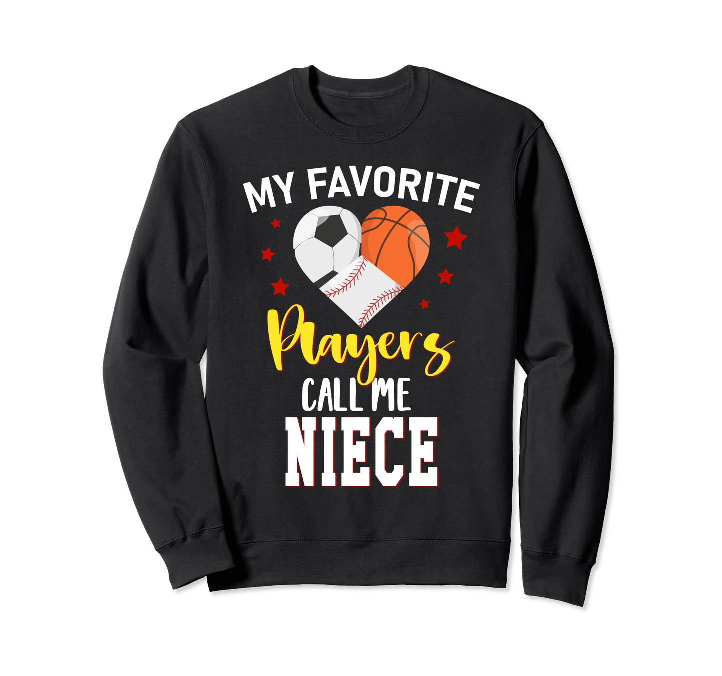 My Favorite Players Baseball Basketball Sweatshirt - Graphic Print Unisex - T-Shirt, Sweatshirt, Hoodie