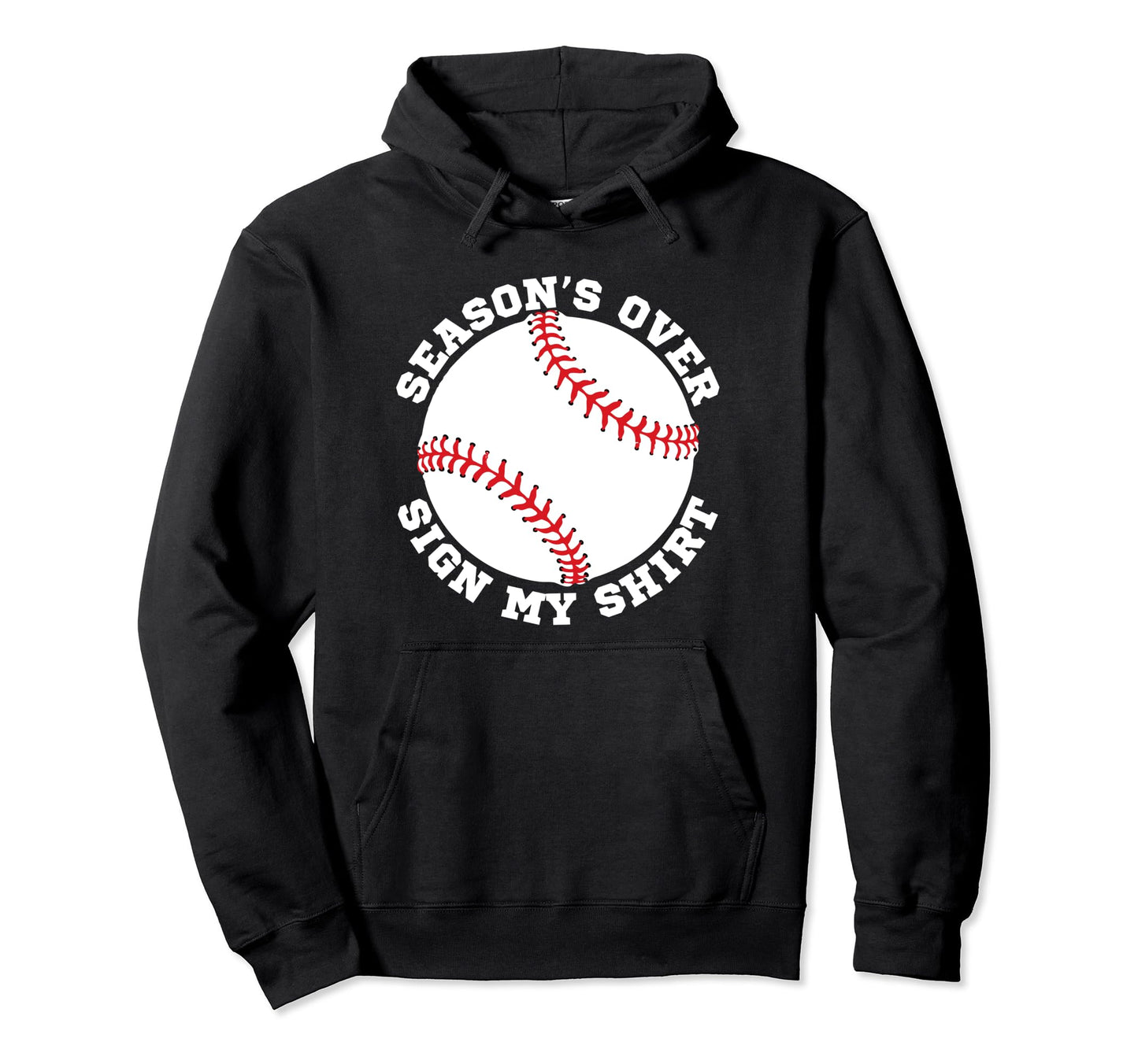 Baseball Team End Season Party Hoodie - Minimalist Print for Adults - T-Shirt, Sweatshirt, Hoodie
