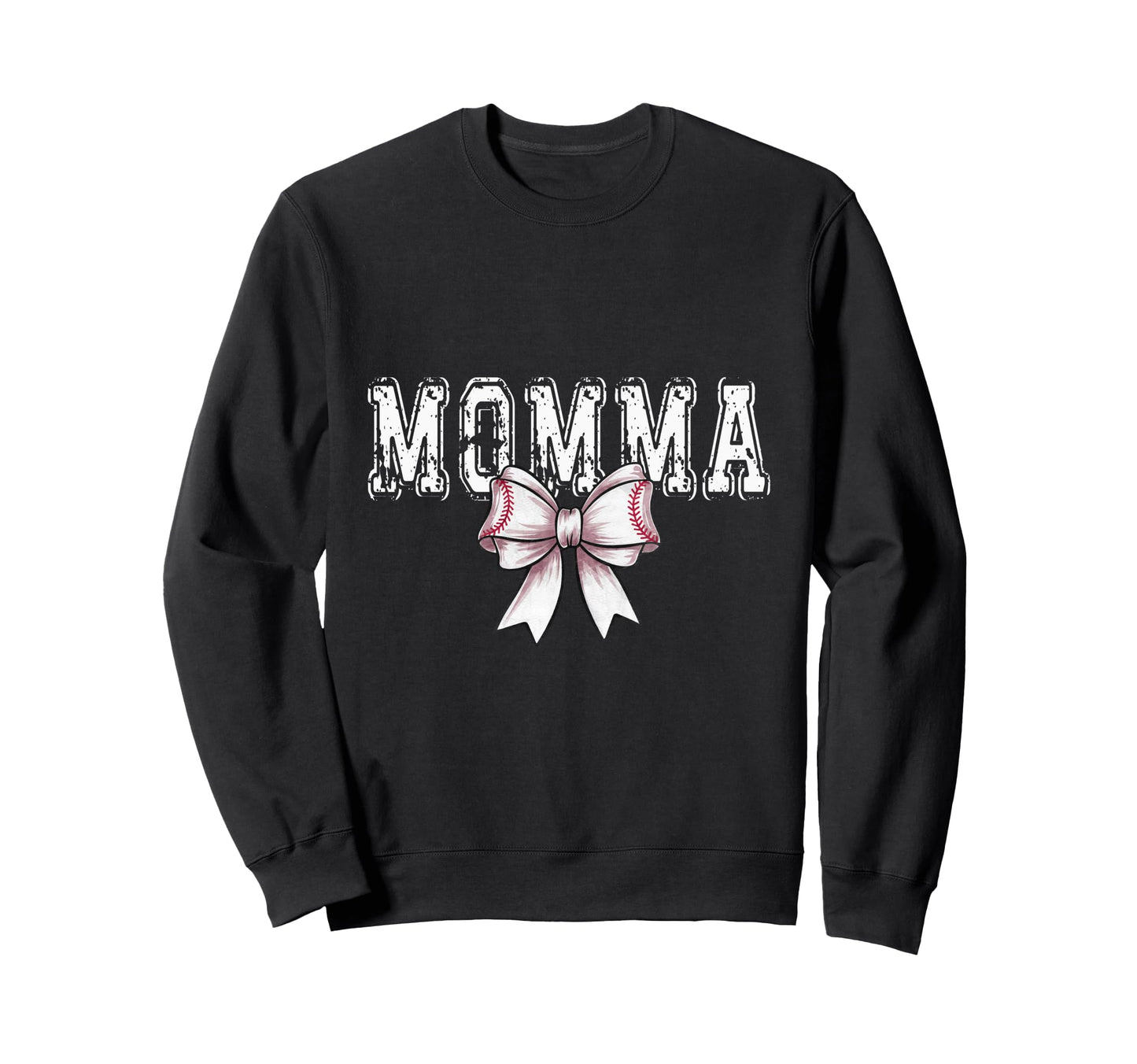 Coquette Baseball Momma Spirit Sweatshirt - Minimalist Print Unisex - T-Shirt, Sweatshirt, Hoodie