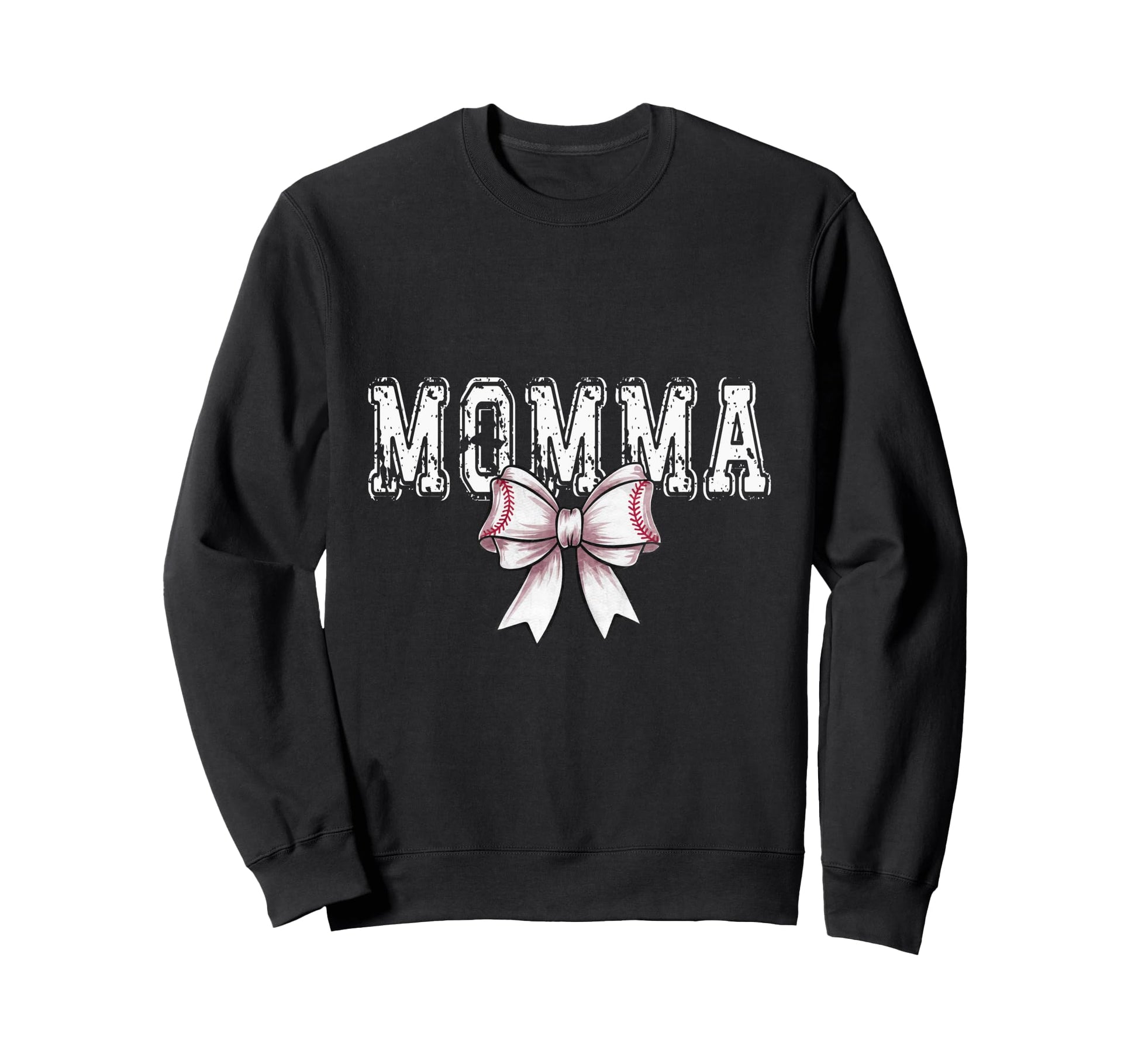Coquette Baseball Momma Spirit Sweatshirt - Minimalist Print Unisex - T-Shirt, Sweatshirt, Hoodie