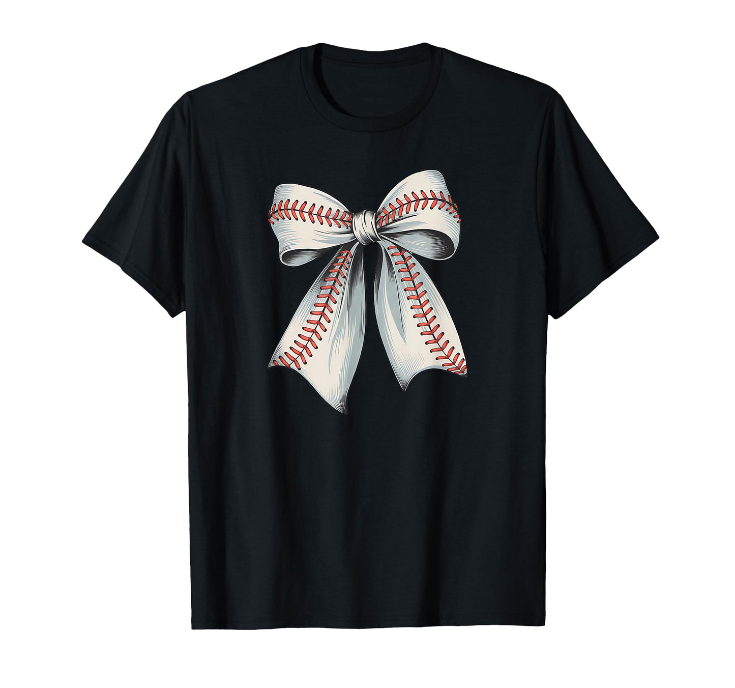Baseball Softball Coquette Bow T-Shirt - Unique Graphic for Adults - T-Shirt, Sweatshirt, Hoodie