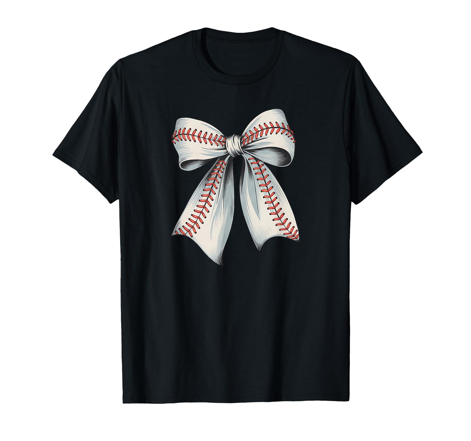 Baseball Softball Coquette Bow T-Shirt - Unique Graphic for Adults - T-Shirt, Sweatshirt, Hoodie