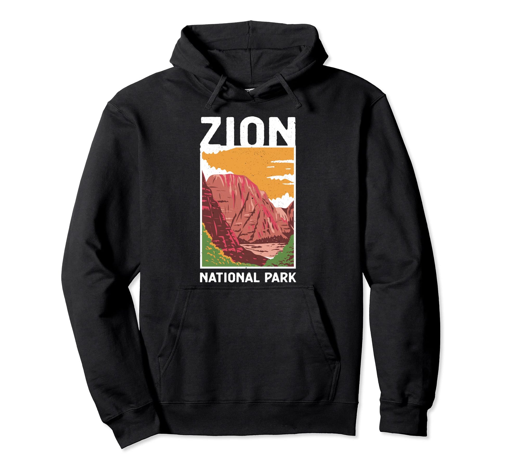 Zion National Park Outdoor Camping Hoodie - Casual Everyday Wear Men Women - T-Shirt, Sweatshirt, Hoodie
