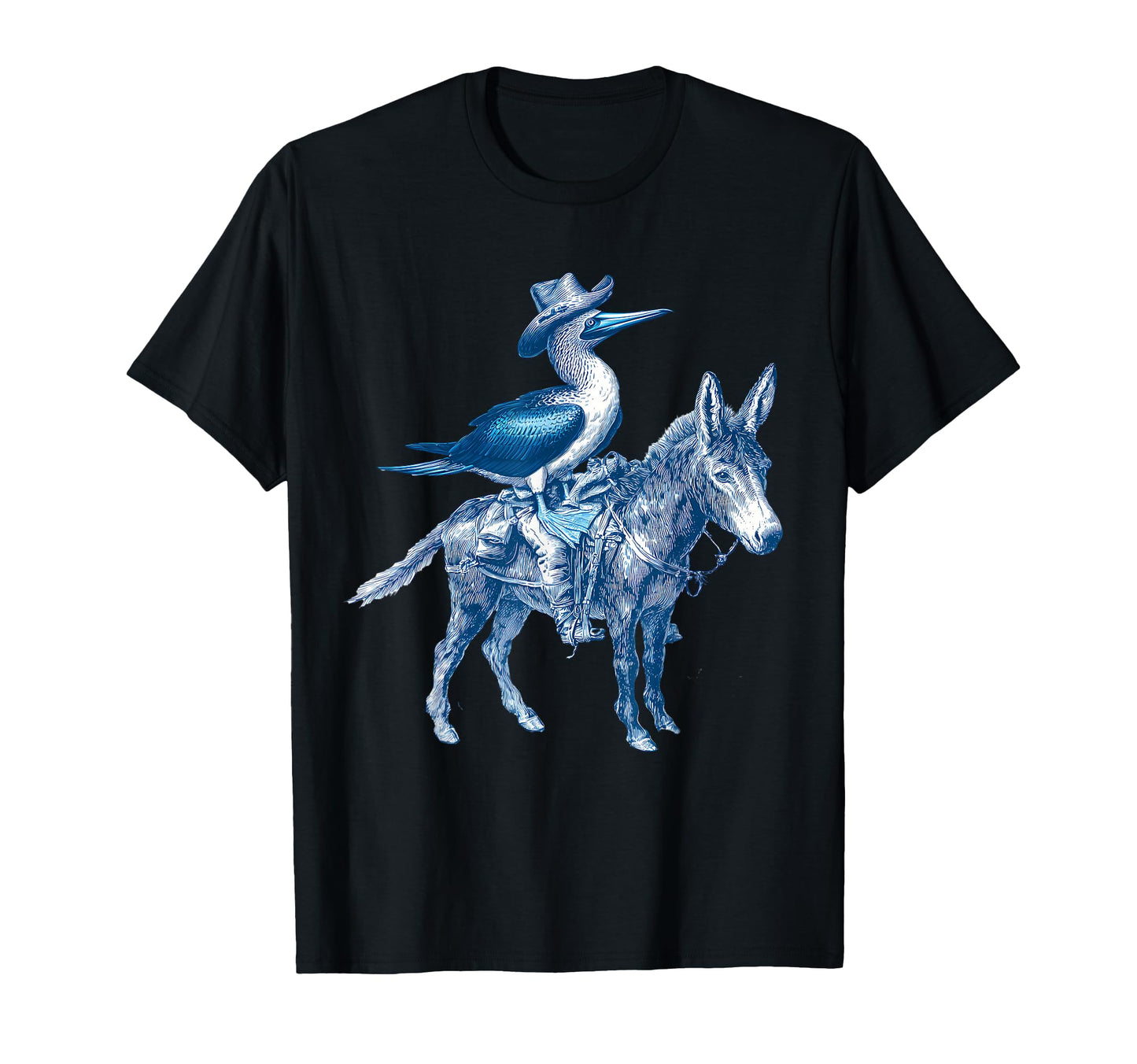 Blue Footed Booby Cowboy Cowgirl Western T-Shirt - Novelty Apparel Unisex - T-Shirt, Sweatshirt, Hoodie