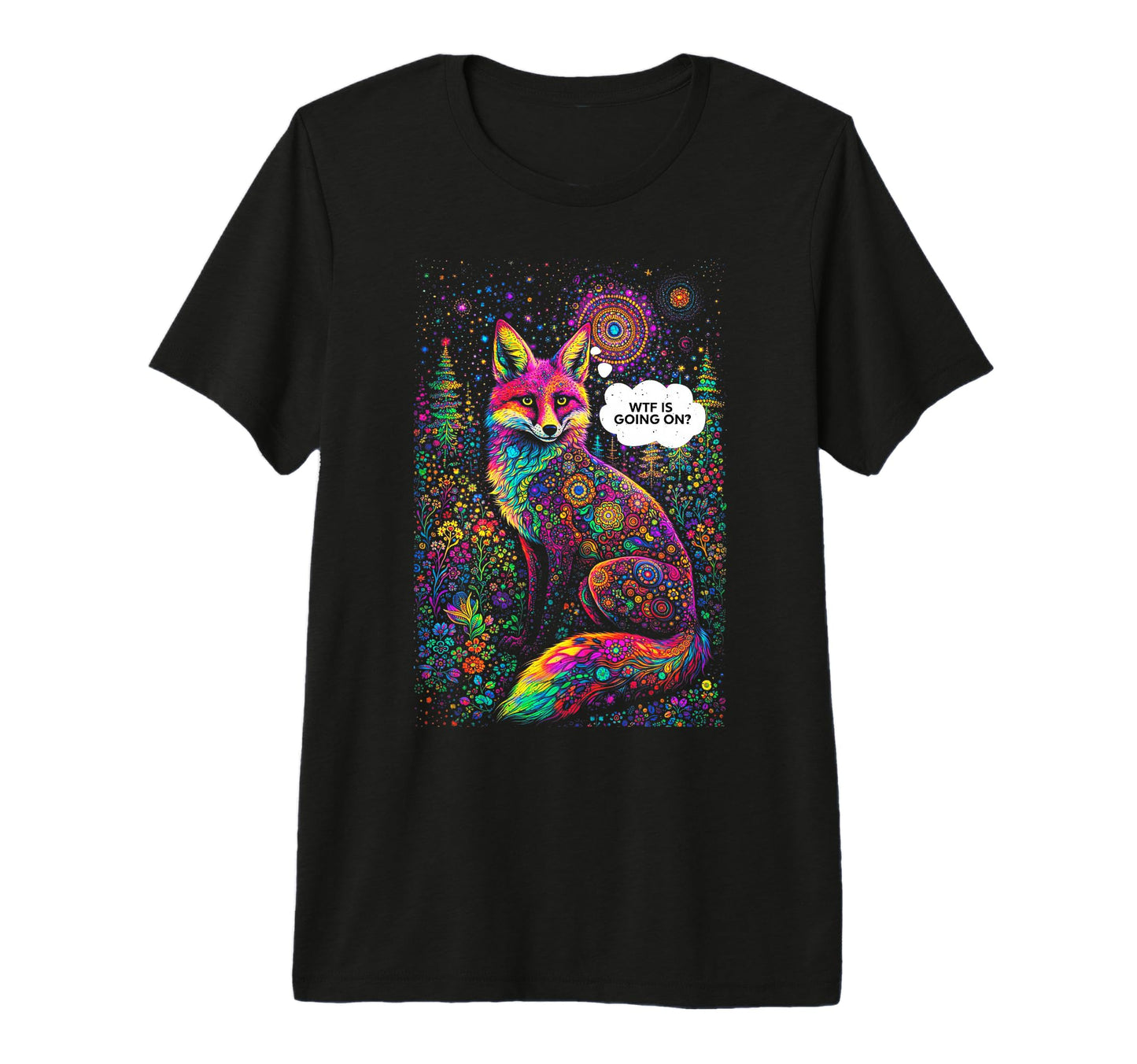 Psychedelic Wtf Is Going Trippy T-Shirt - Casual Everyday Wear for Adults - T-Shirt, Sweatshirt, Hoodie