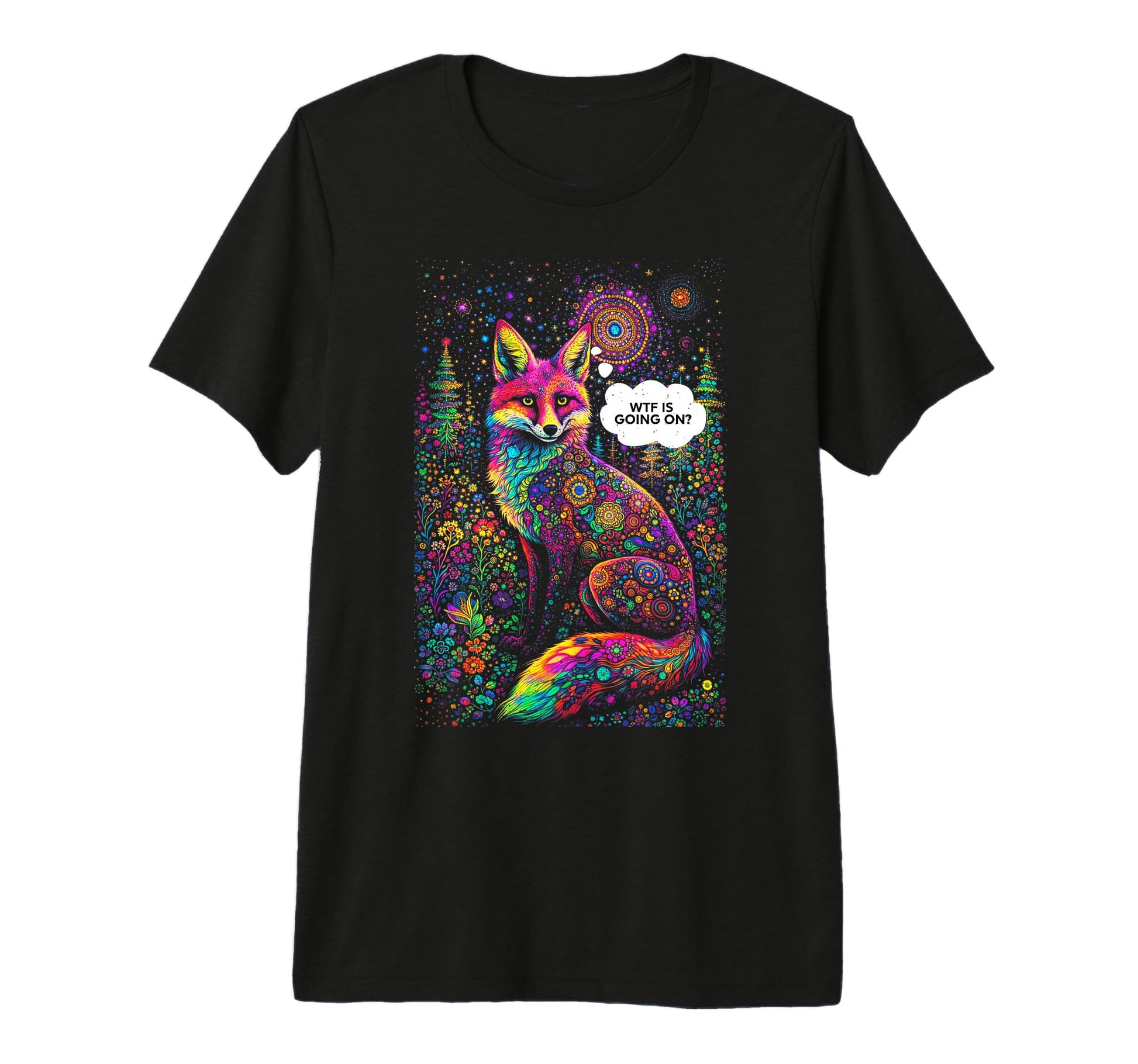 Psychedelic Wtf Is Going Trippy T-Shirt - Casual Everyday Wear for Adults - T-Shirt, Sweatshirt, Hoodie