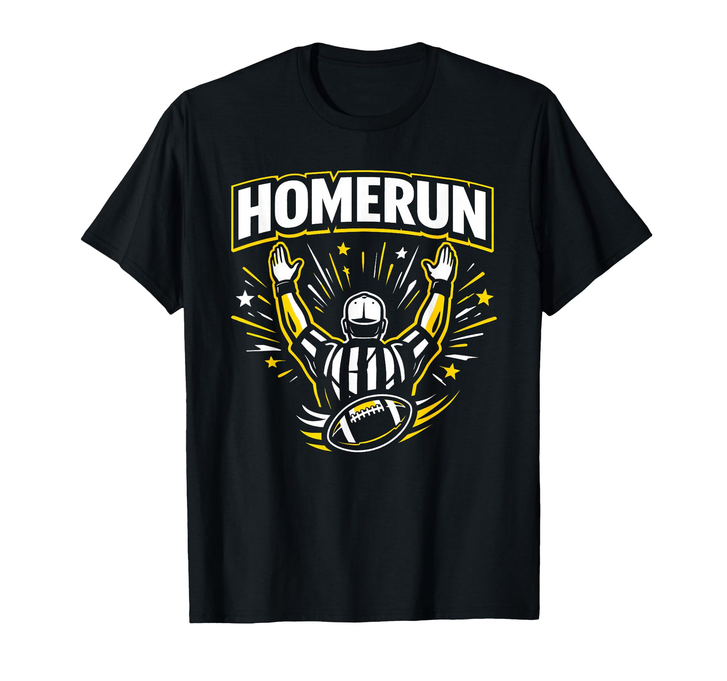 Funny Football Referee Touchdown Baseball T-Shirt - Unique Graphic Unisex - T-Shirt, Sweatshirt, Hoodie