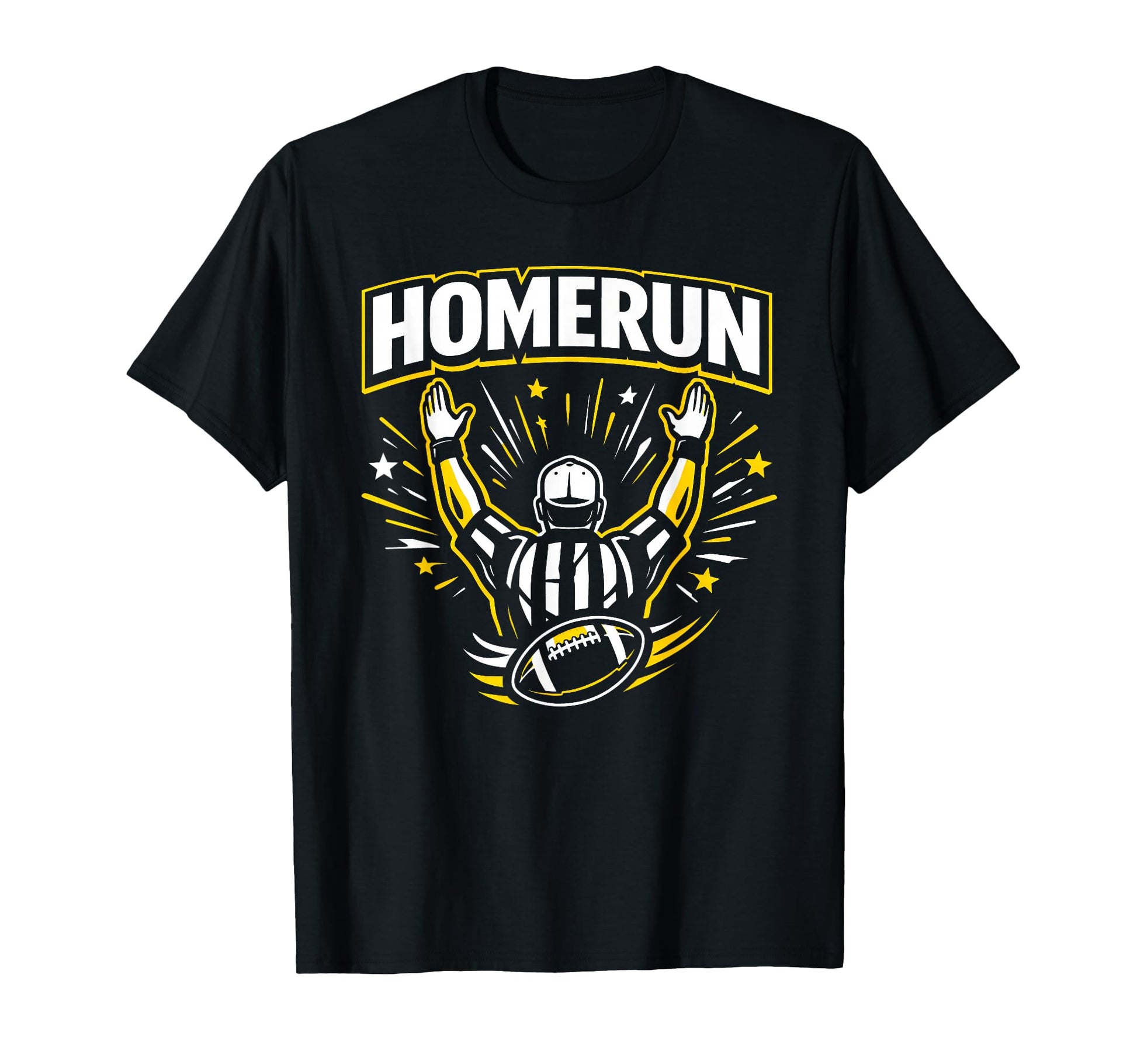 Funny Football Referee Touchdown Baseball T-Shirt - Unique Graphic Unisex - T-Shirt, Sweatshirt, Hoodie