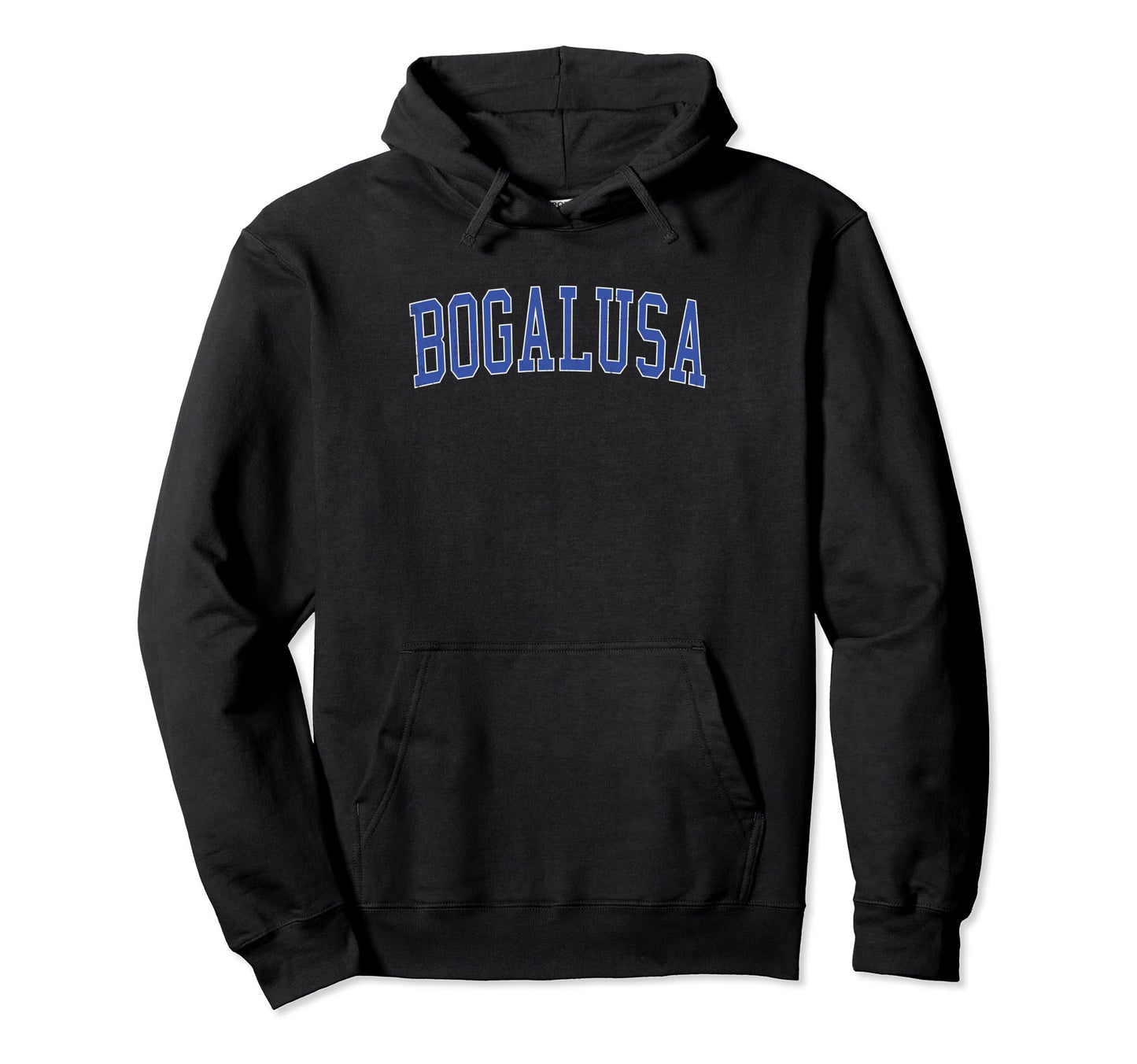 Bogalusa La Distressed Blue Varsity Hoodie - Minimalist Print Men Women - T-Shirt, Sweatshirt, Hoodie