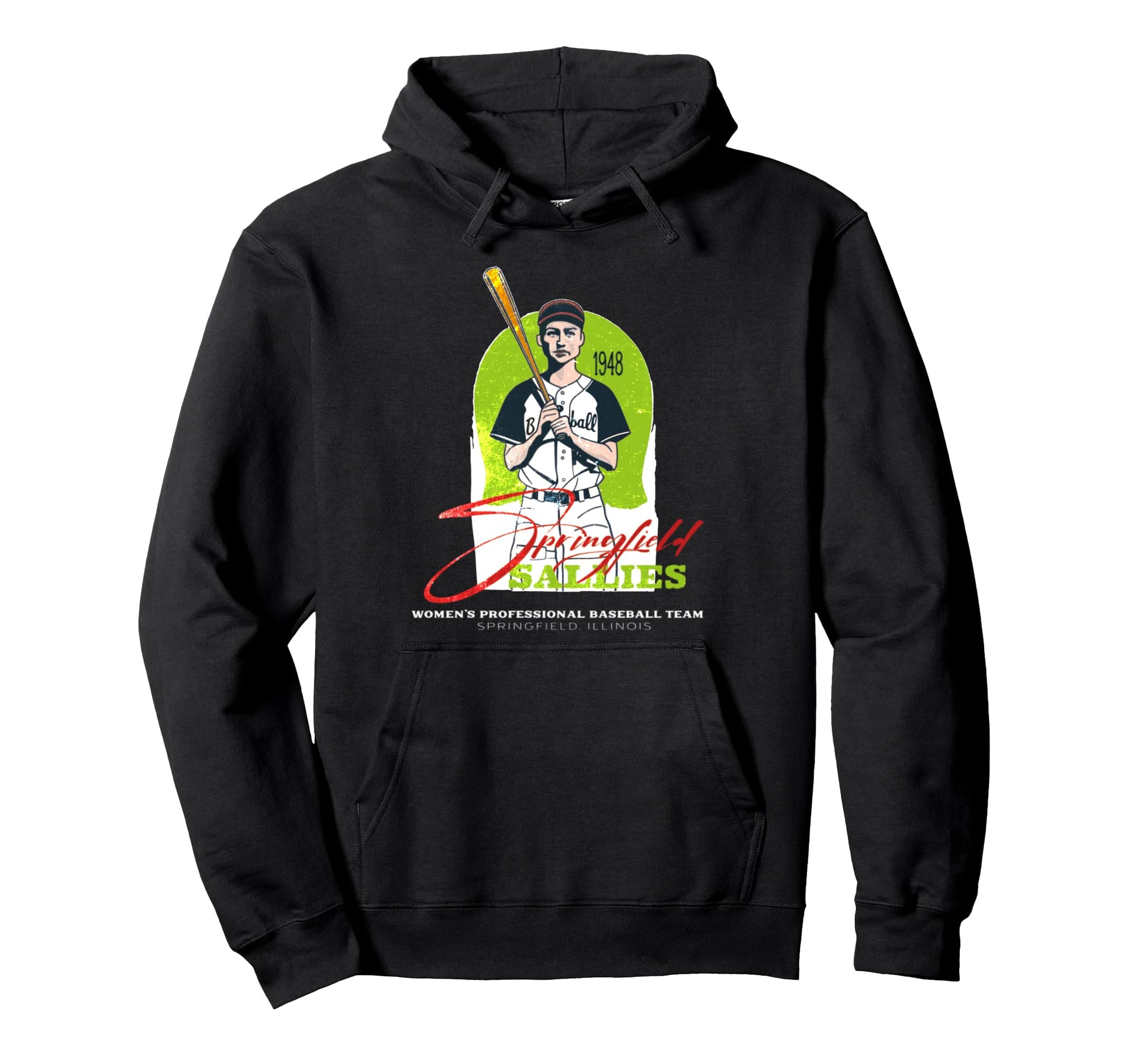 Springfield Sallies Womens Baseball Team Hoodie - Novelty Apparel Unisex - T-Shirt, Sweatshirt, Hoodie