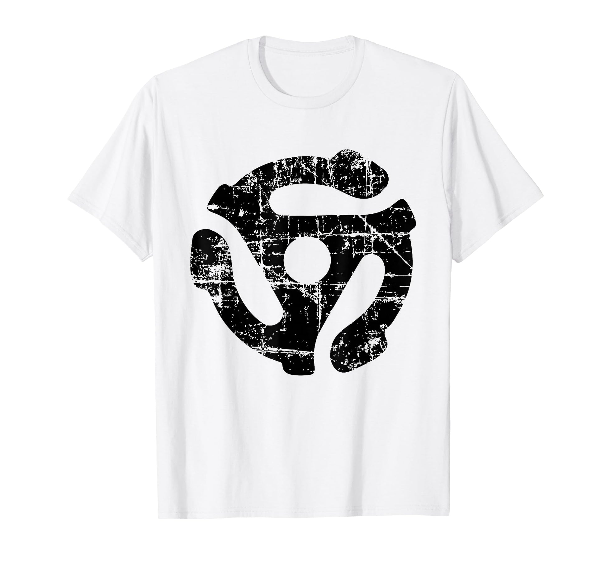 45 Rpm Vinyl Record Adapter Black T-Shirt - Aesthetic Graphic Unisex - T-Shirt, Sweatshirt, Hoodie