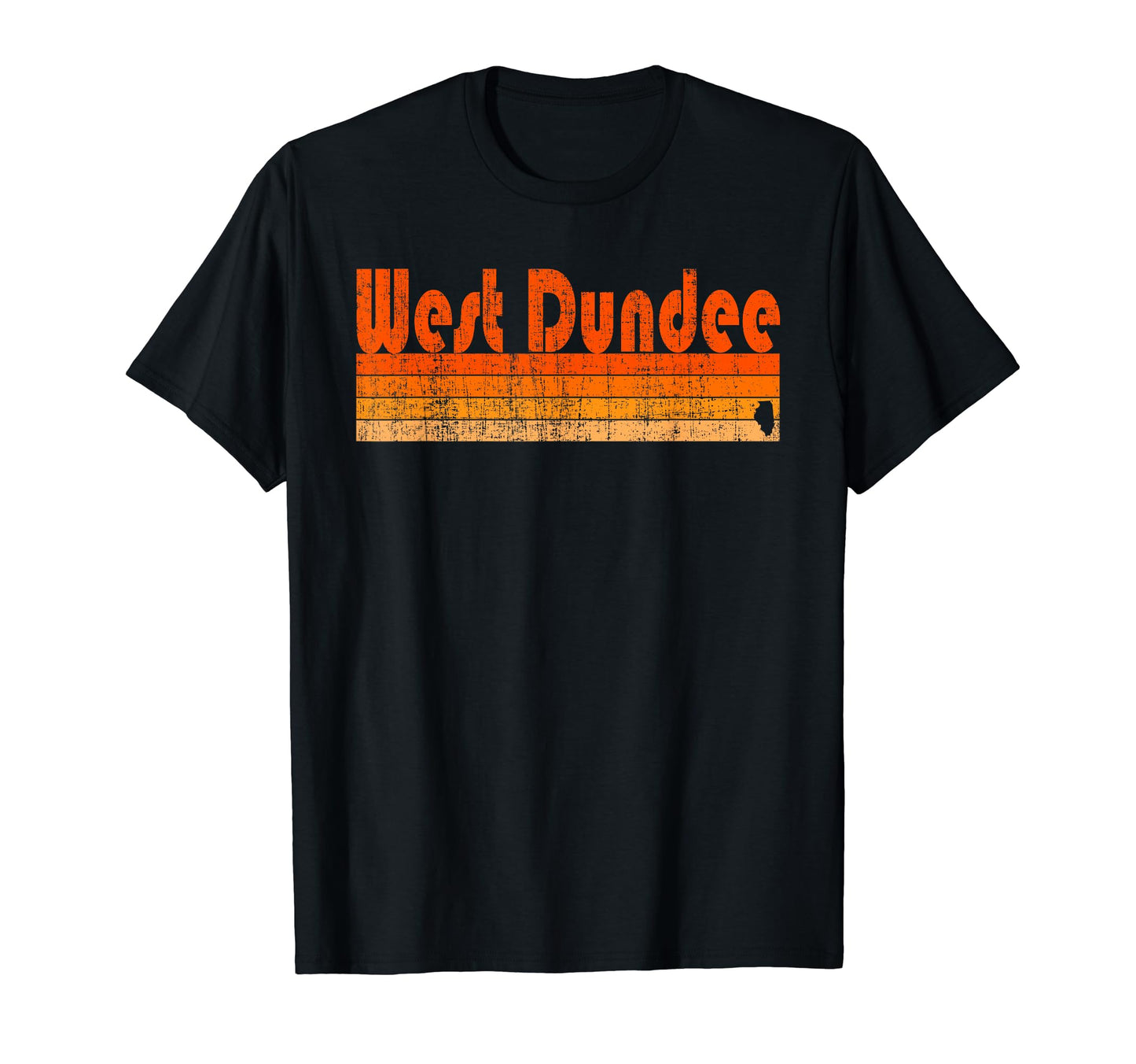 West Dundee Illinois 80S T-Shirt - Trendy Graphic Men Women - T-Shirt, Sweatshirt, Hoodie