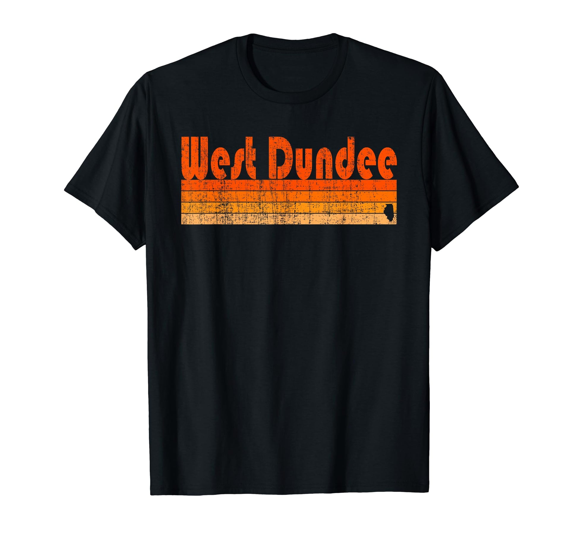 West Dundee Illinois 80S T-Shirt - Trendy Graphic Men Women - T-Shirt, Sweatshirt, Hoodie