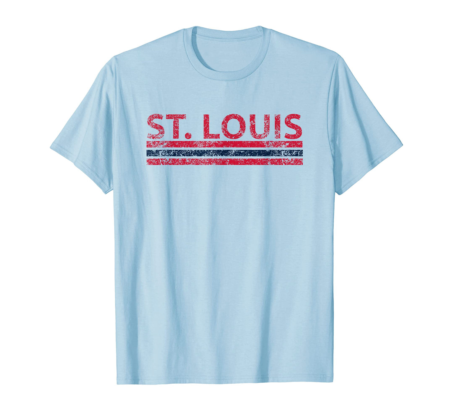 St Louis Missouri Weathered Stripe T-Shirt - Custom Art Print for Adults - T-Shirt, Sweatshirt, Hoodie