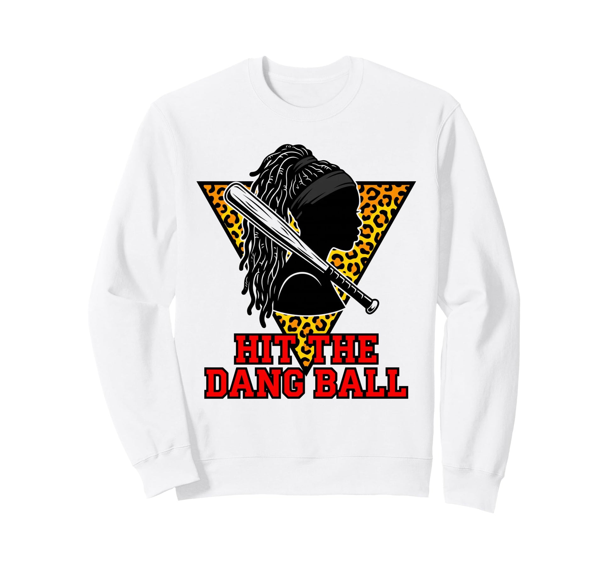 Hit Dang Ball Natural Hair Sweatshirt - Custom Art Print for Adults - T-Shirt, Sweatshirt, Hoodie