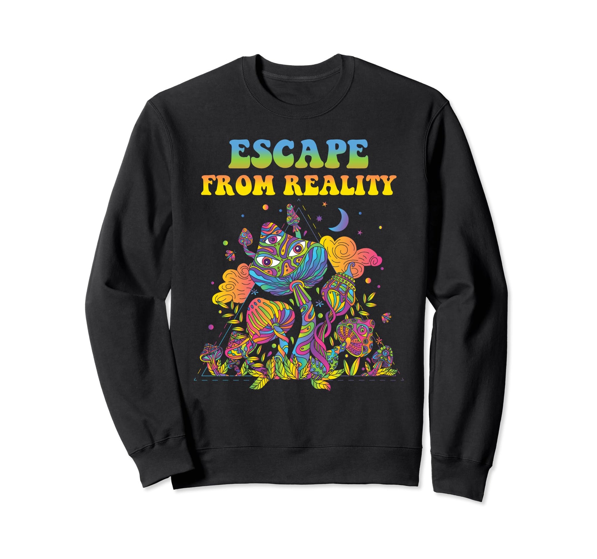 Magic Mushrooms Psychedelic Trip Sweatshirt - Streetwear Style Unisex - T-Shirt, Sweatshirt, Hoodie