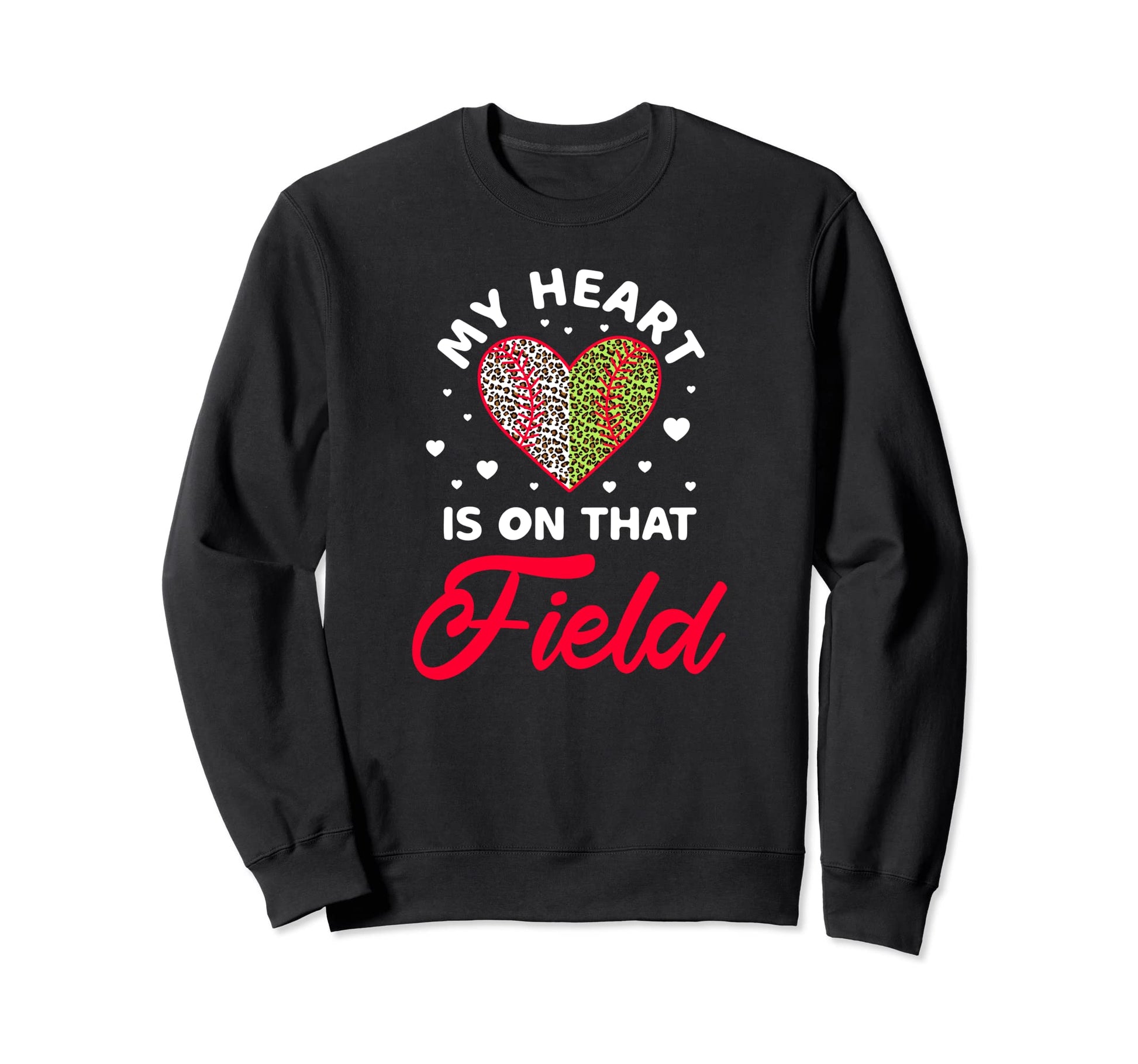 My Heart Is That Field Baseball Sweatshirt - Minimalist Print Men Women - T-Shirt, Sweatshirt, Hoodie