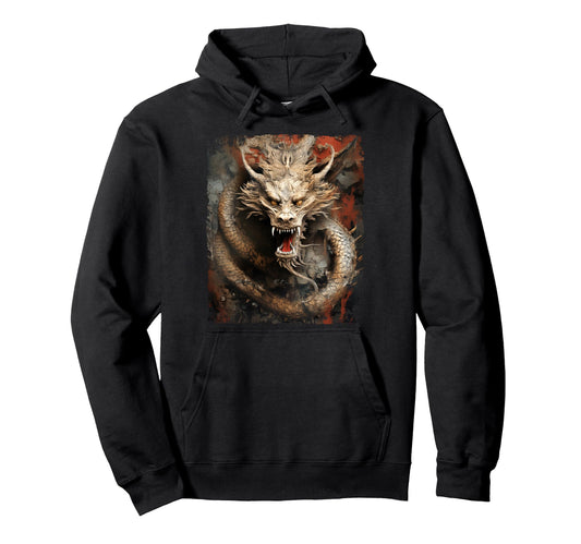 Aesthetic Dragon Streetwear Hoodie - Casual Everyday Wear Men Women - T-Shirt, Sweatshirt, Hoodie