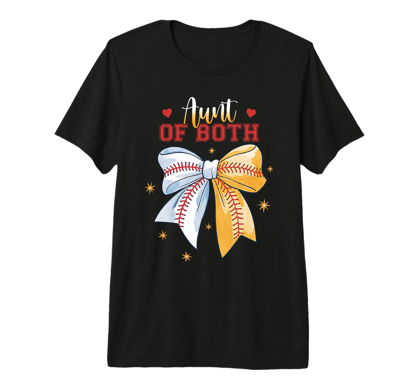 Aunt Both Baseball Softball Coquette T-Shirt - Trendy Graphic Men Women - T-Shirt, Sweatshirt, Hoodie