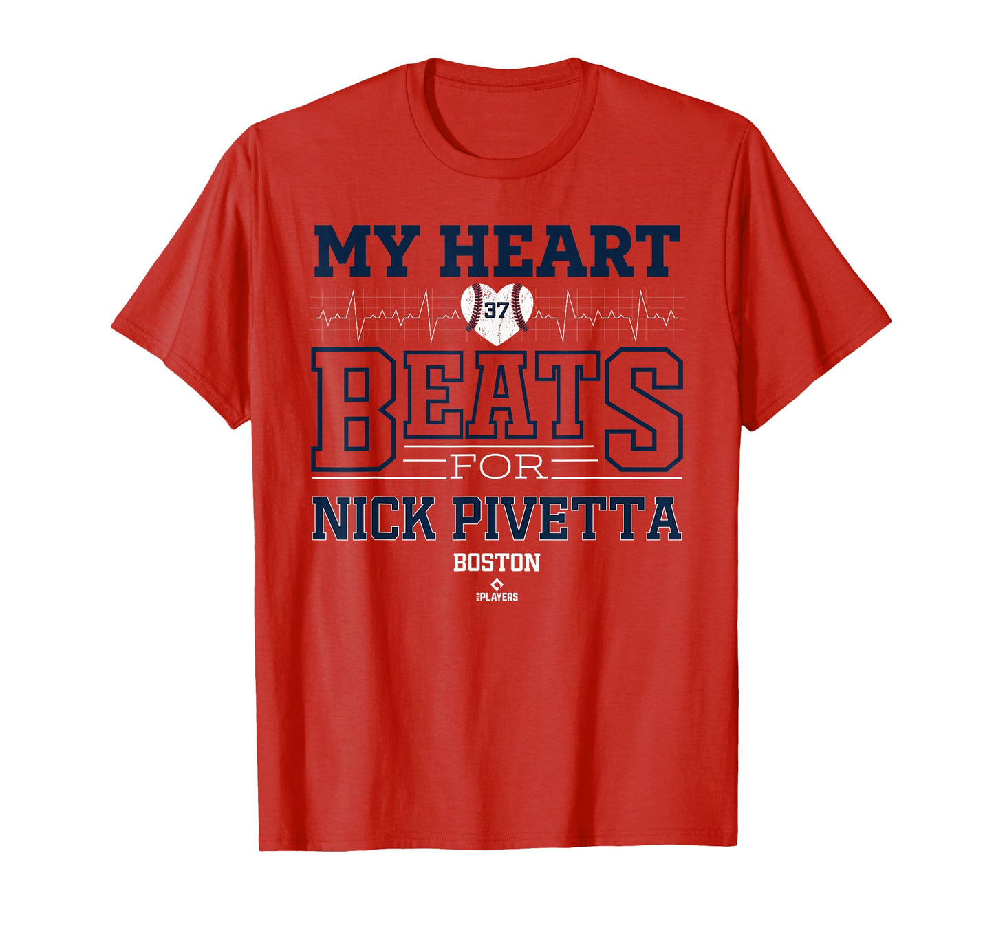 My Heart Beats Nick Pivetta Boston T-Shirt - Minimalist Print Men Women - T-Shirt, Sweatshirt, Hoodie