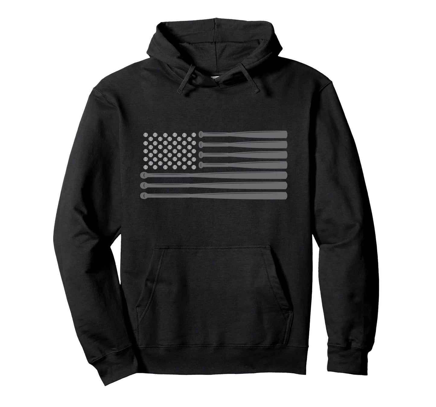 American Flag Baseball Baseball Hoodie - Graphic Print Men Women - T-Shirt, Sweatshirt, Hoodie