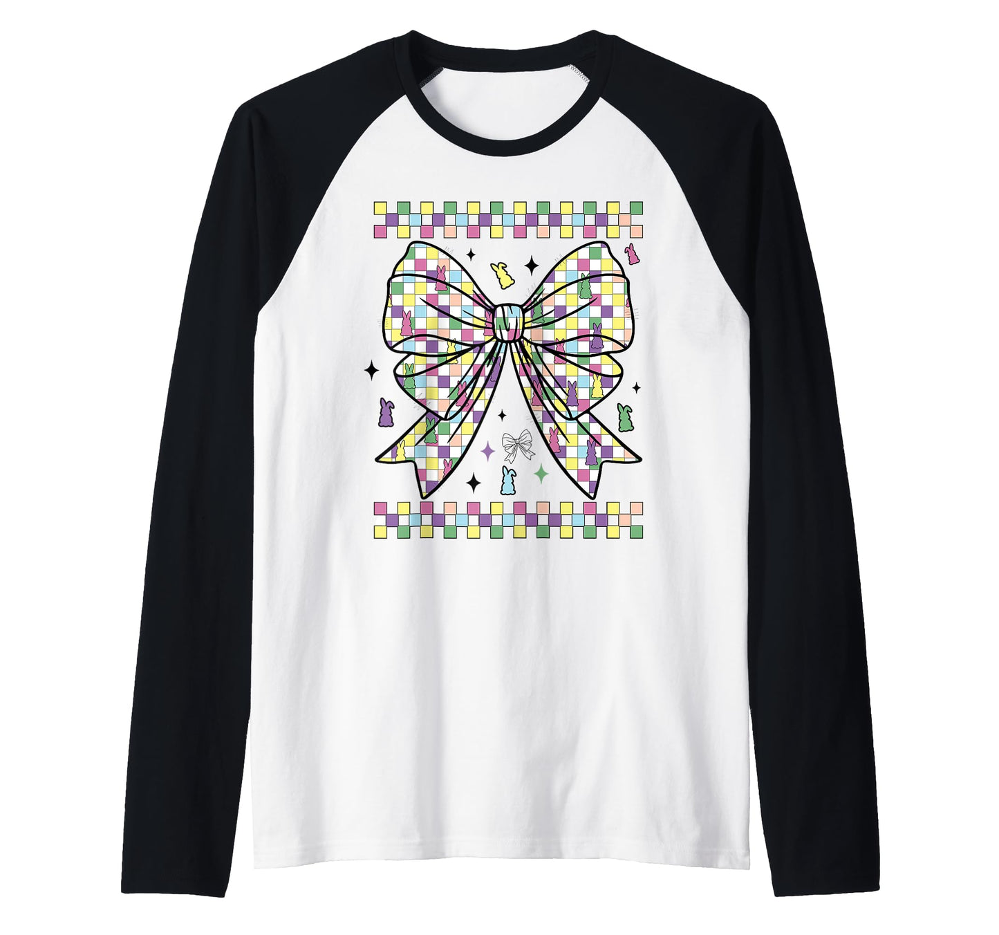 Easter Bunny Bow Ribbon Gift Pastel Hoodie - Novelty Apparel Unisex - T-Shirt, Sweatshirt, Hoodie