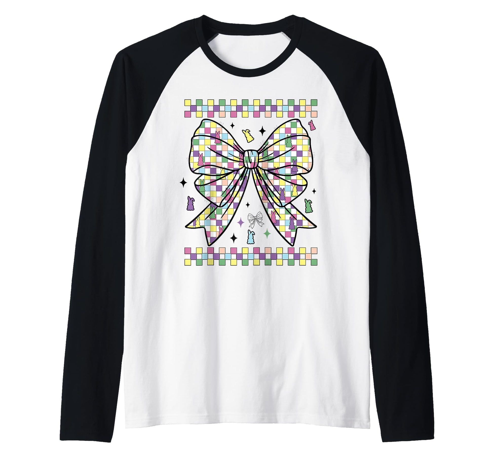 Easter Bunny Bow Ribbon Gift Pastel Hoodie - Novelty Apparel Unisex - T-Shirt, Sweatshirt, Hoodie