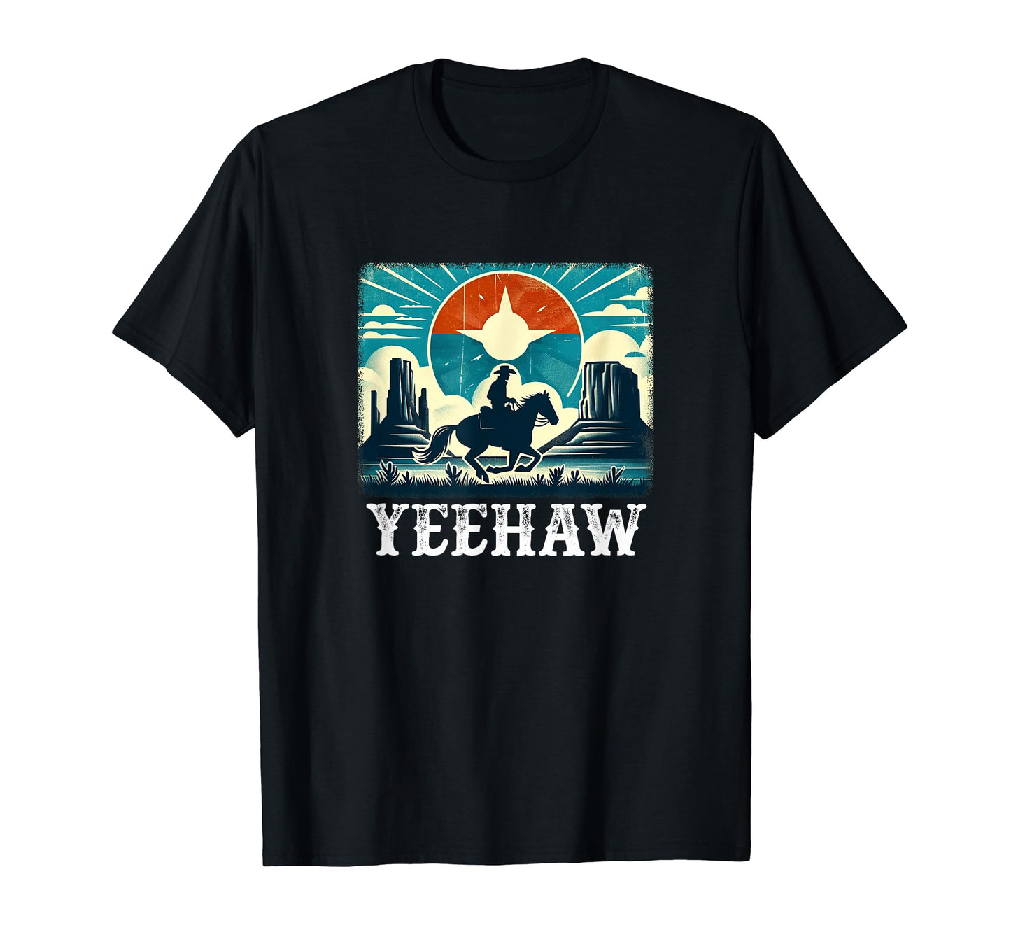Yeehaw Cowboy T-Shirt - Casual Everyday Wear Men Women - T-Shirt, Sweatshirt, Hoodie