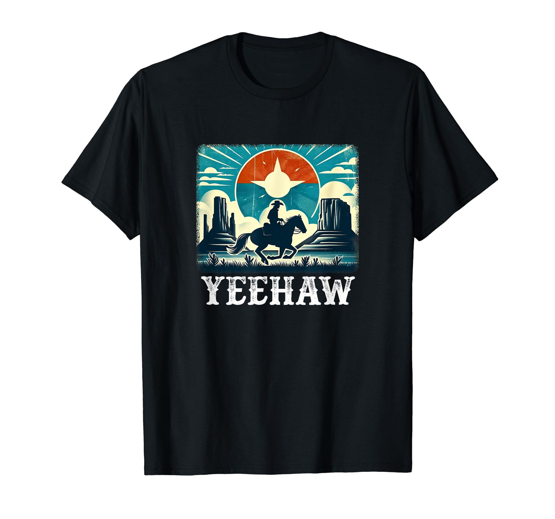 Yeehaw Cowboy T-Shirt - Casual Everyday Wear Men Women - T-Shirt, Sweatshirt, Hoodie