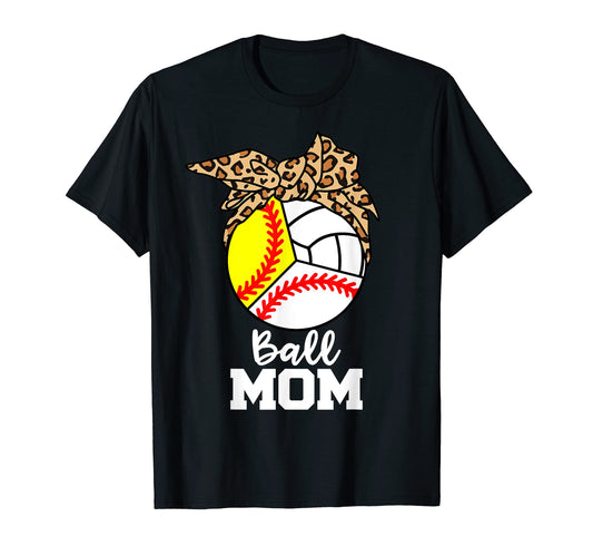 Ball Mom Funny Baseball Softball T-Shirt - Trendy Graphic Men Women - T-Shirt, Sweatshirt, Hoodie