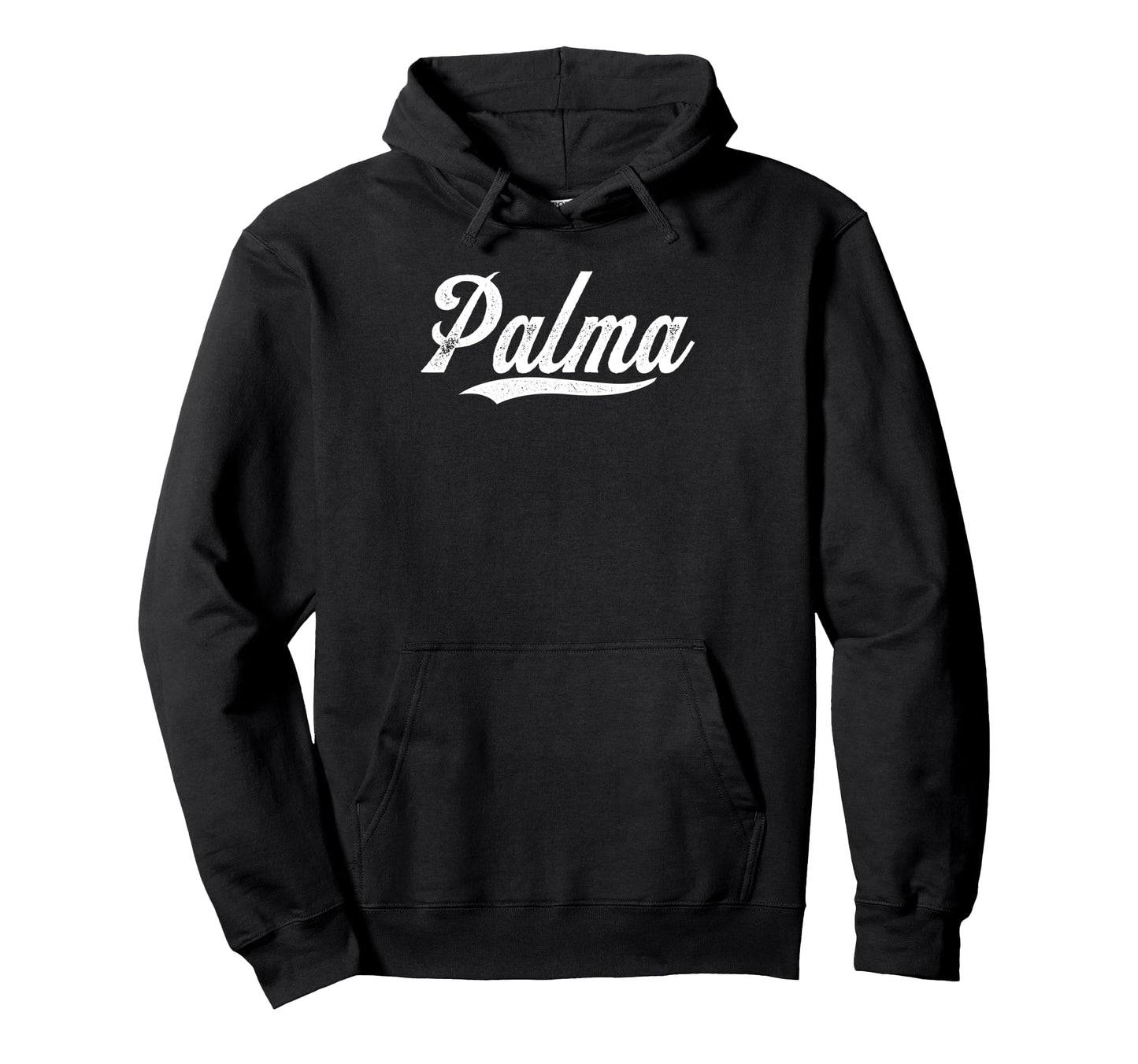 Distressed Script Ronaiker Palma Hoodie - Minimalist Print Men Women - T-Shirt, Sweatshirt, Hoodie