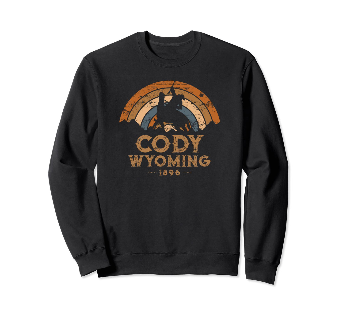 Cody Wyoming Wy Western Cowboy Sweatshirt - Custom Art Print for Adults - T-Shirt, Sweatshirt, Hoodie