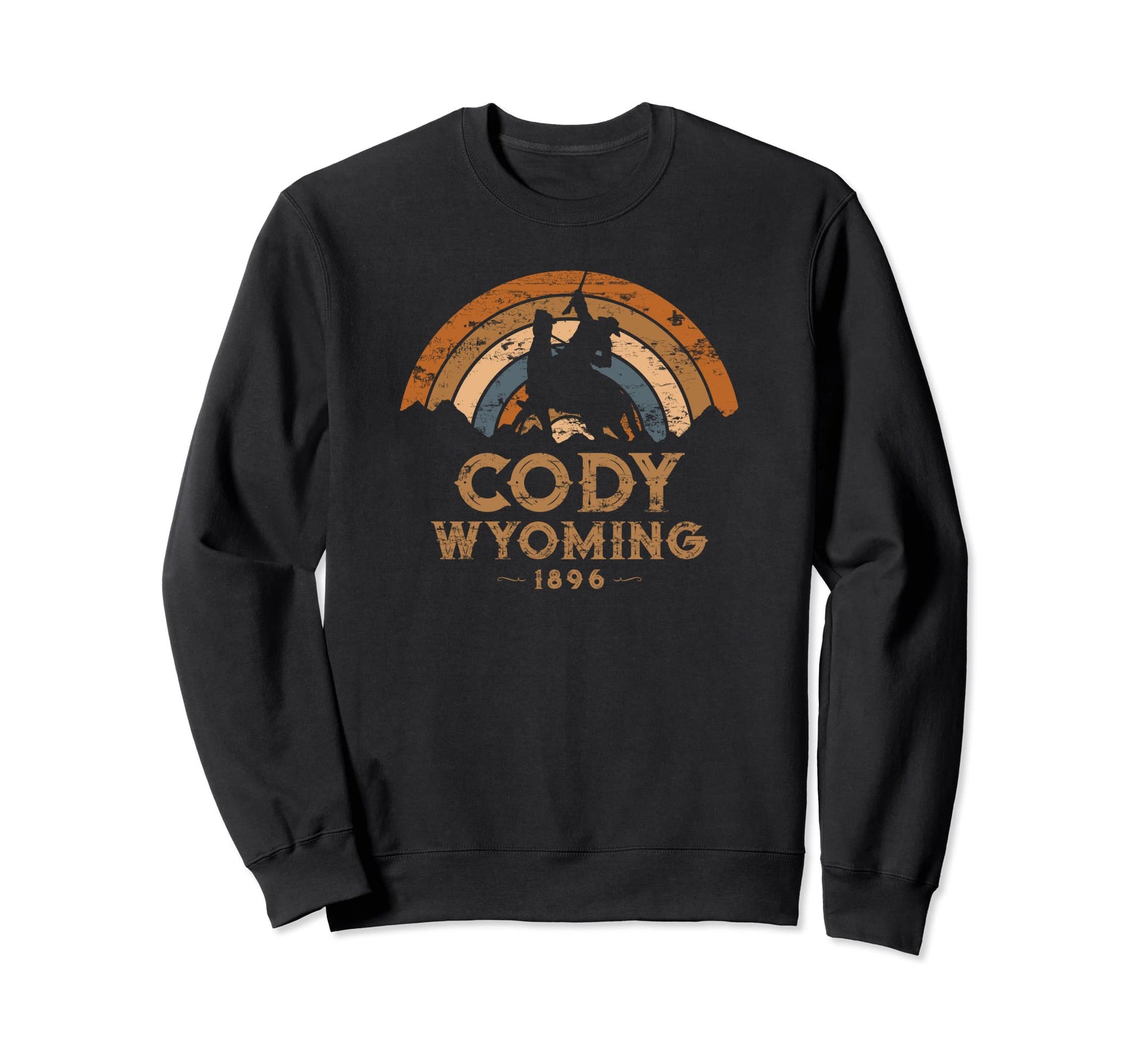 Cody Wyoming Wy Western Cowboy Sweatshirt - Custom Art Print for Adults - T-Shirt, Sweatshirt, Hoodie