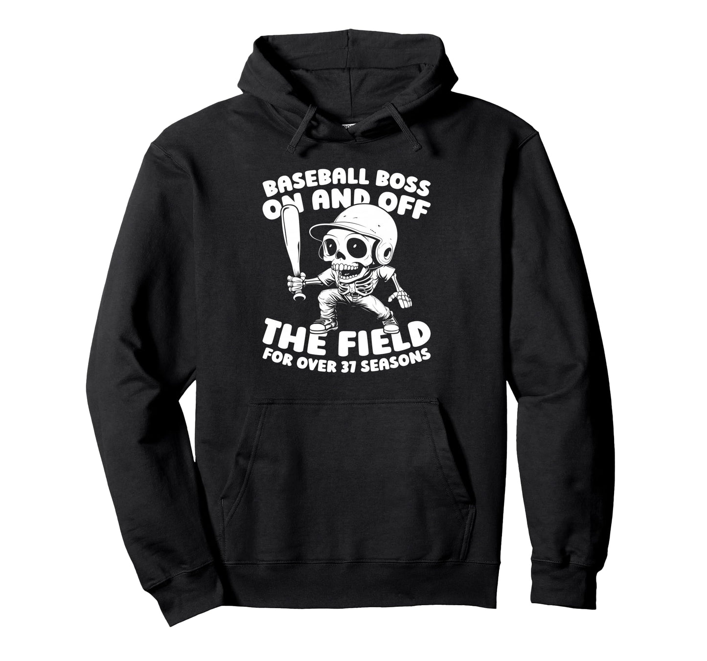 37 Years Old Baseballer Player Team Hoodie - Novelty Apparel for Adults - T-Shirt, Sweatshirt, Hoodie