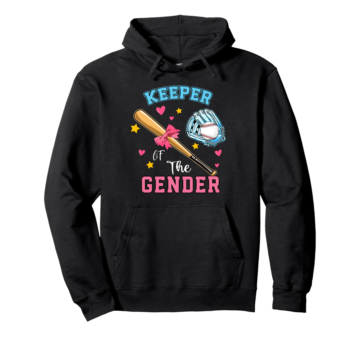 Keeper Gender Baseball Or Bows Gender Hoodie - Novelty Apparel Unisex - T-Shirt, Sweatshirt, Hoodie