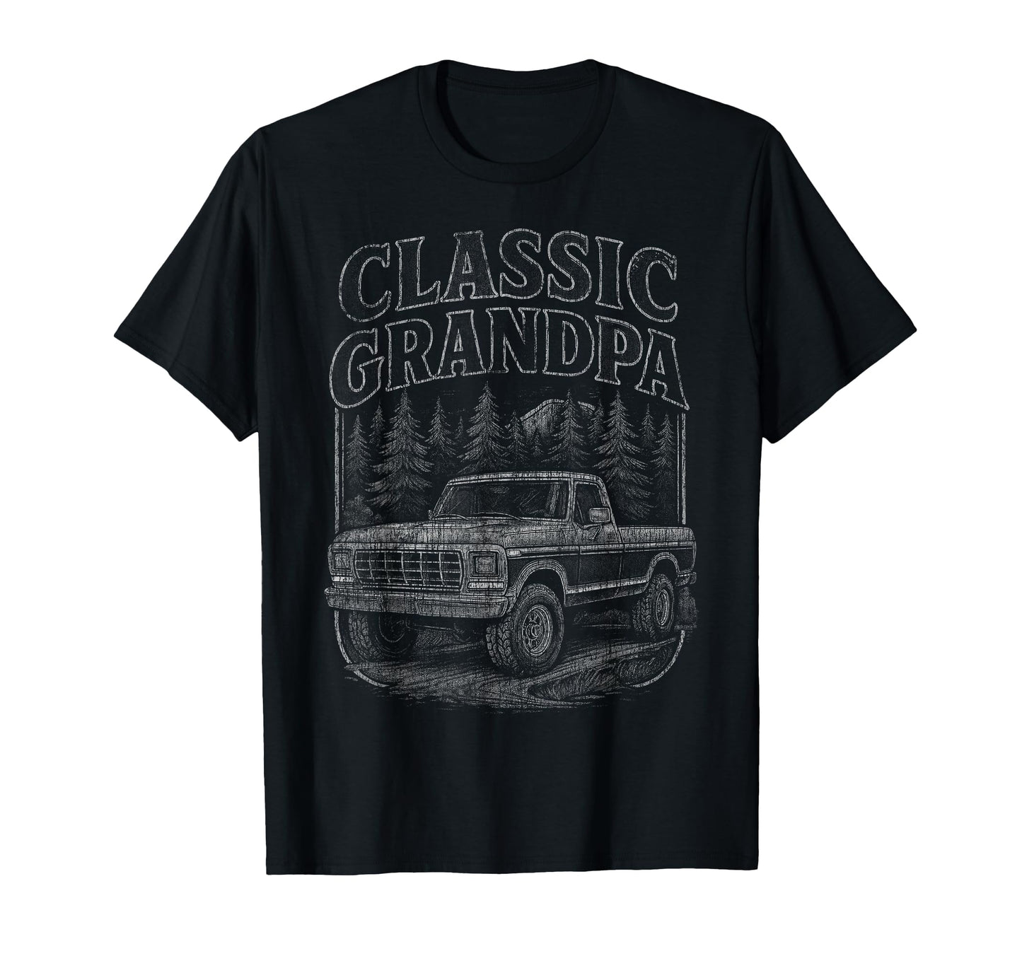 Funny Grandpa Truck Old Pickup Truck T-Shirt - Aesthetic Graphic for Adults - T-Shirt, Sweatshirt, Hoodie