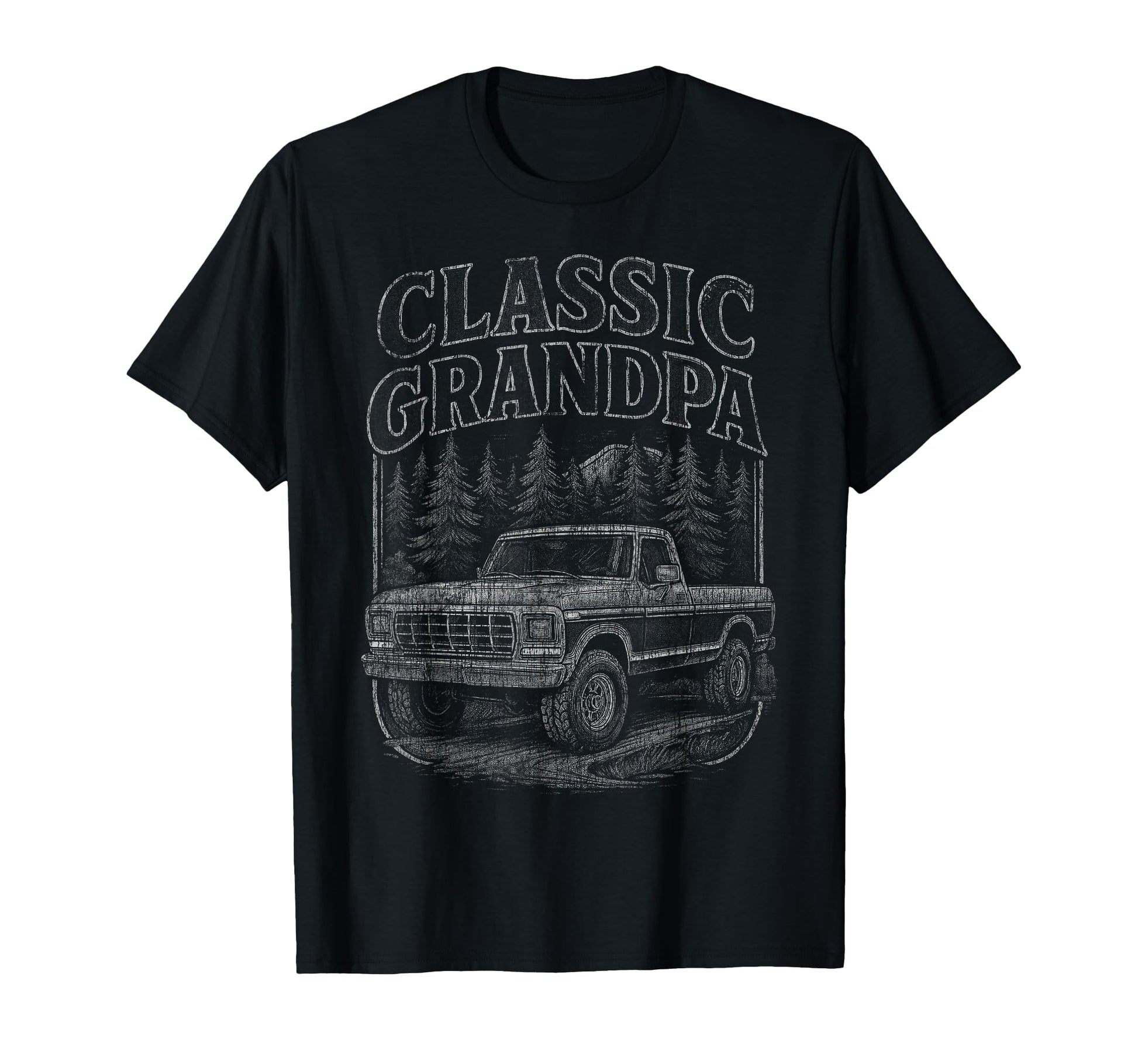 Funny Grandpa Truck Old Pickup Truck T-Shirt - Aesthetic Graphic for Adults - T-Shirt, Sweatshirt, Hoodie