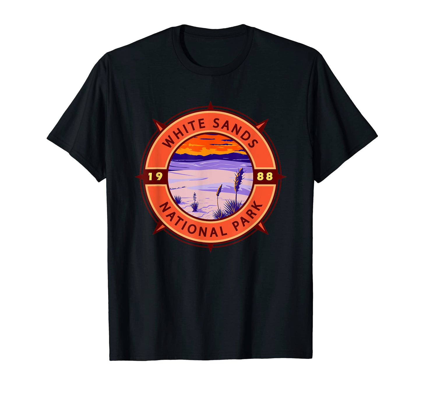 White Sands National Park Compass T-Shirt - Fun Novelty Design for Adults - T-Shirt, Sweatshirt, Hoodie