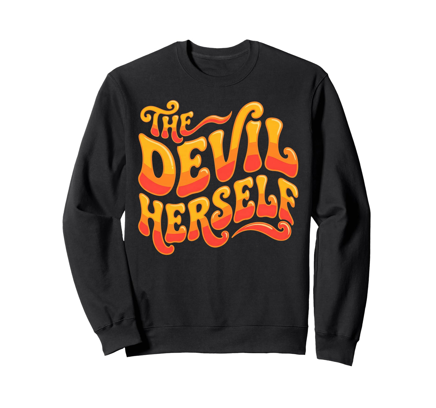 Devil Herself Occult Dark Feminine Sweatshirt - Custom Art Print Men Women - T-Shirt, Sweatshirt, Hoodie
