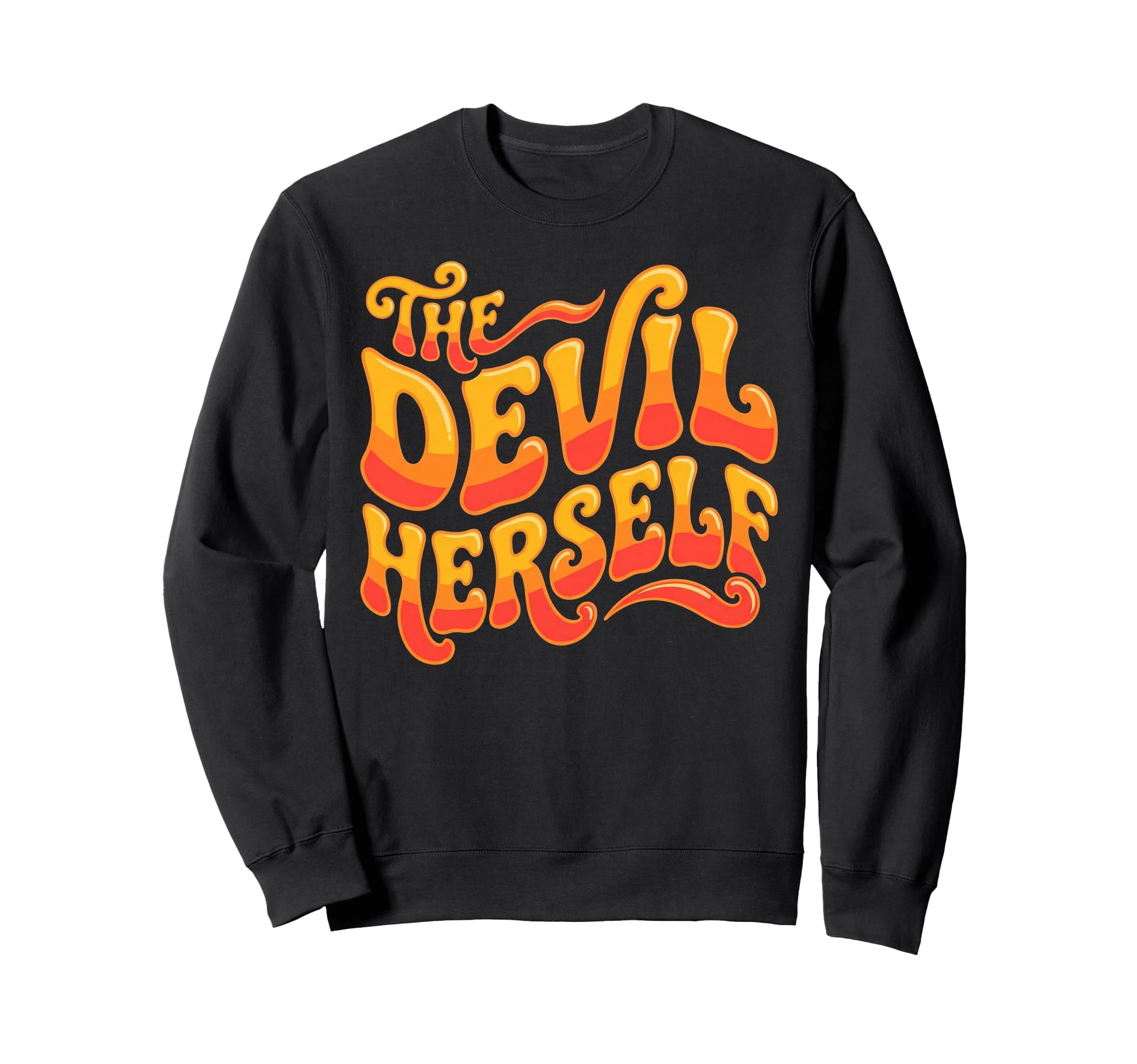 Devil Herself Occult Dark Feminine Sweatshirt - Custom Art Print Men Women - T-Shirt, Sweatshirt, Hoodie
