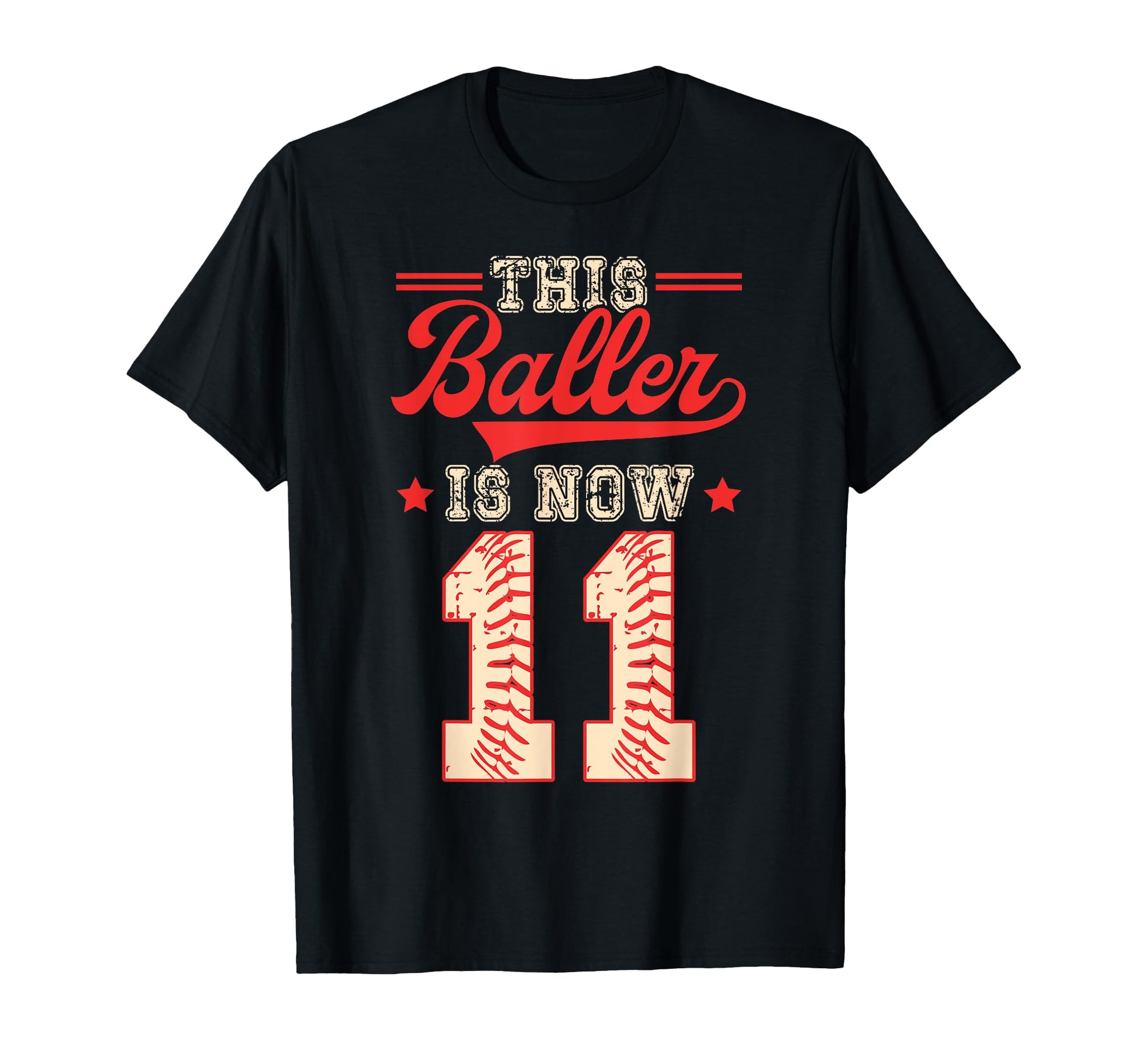 This Baller Is Now 11 Baseball T-Shirt - Aesthetic Graphic Unisex - T-Shirt, Sweatshirt, Hoodie