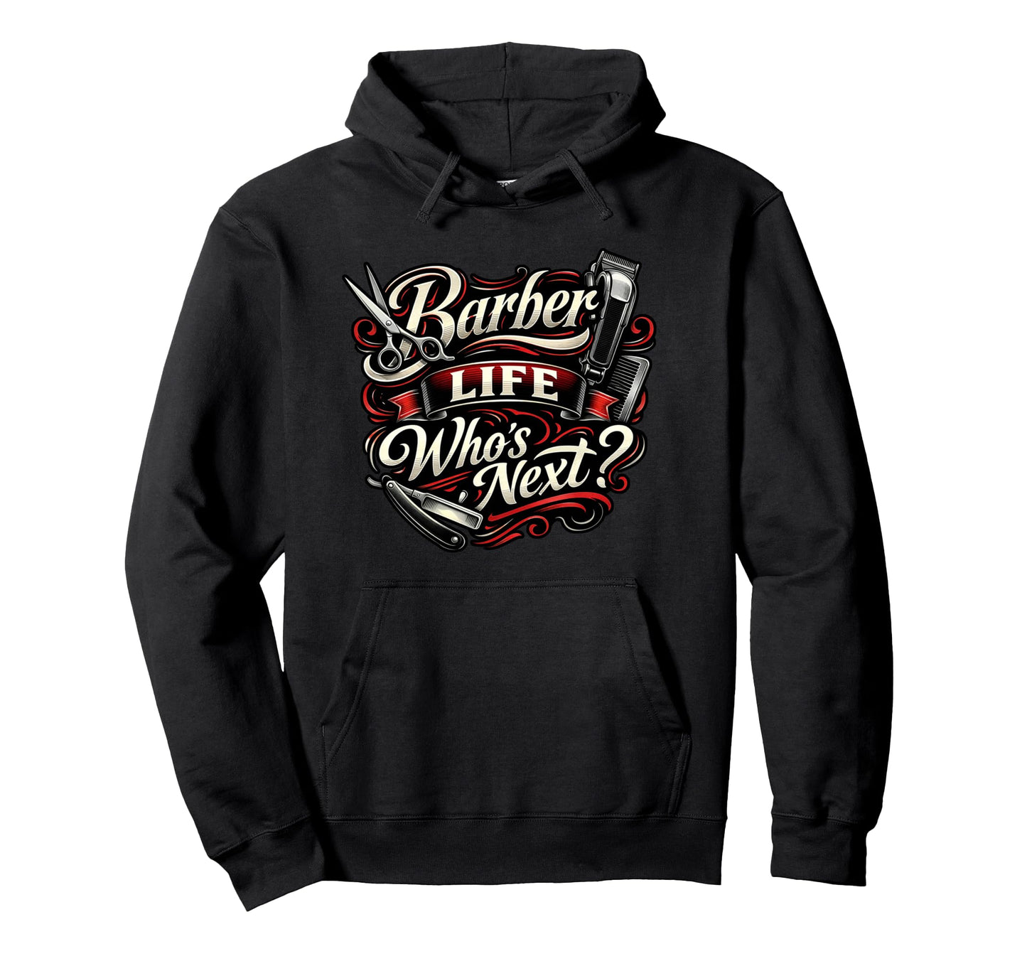 Barber Proud Skilled Motivational Barbers Hoodie - Custom Art Print Unisex - T-Shirt, Sweatshirt, Hoodie