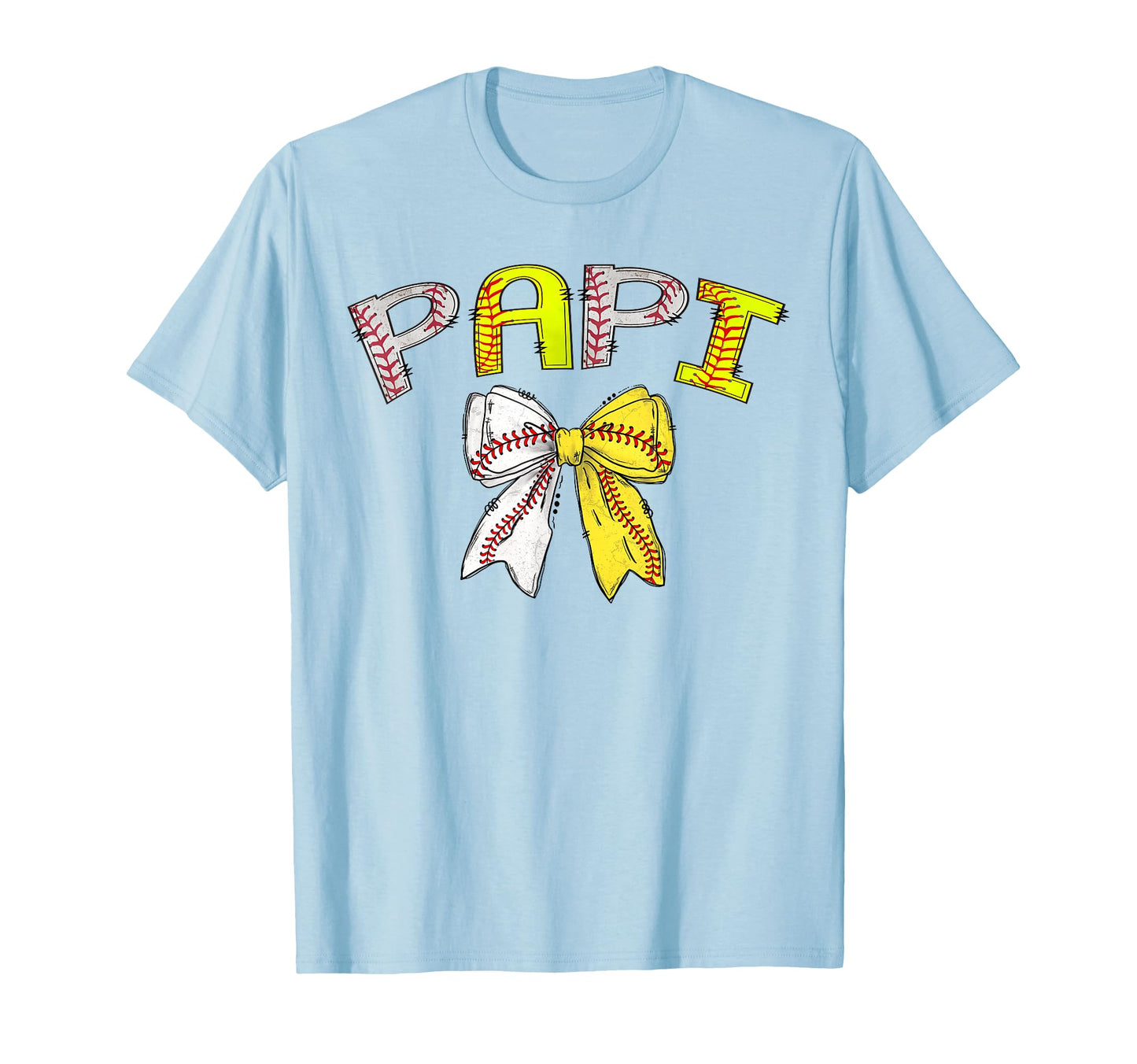 Papi Both Half Baseball Softball T-Shirt - Fun Novelty Design Unisex - T-Shirt, Sweatshirt, Hoodie