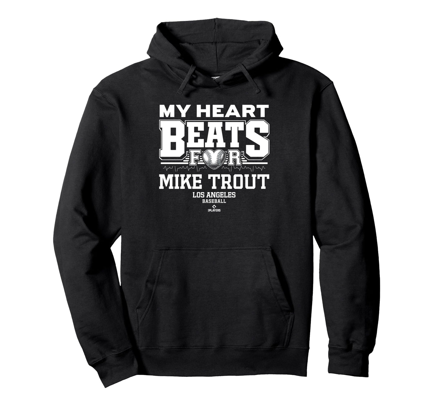 My Heart Beats Mike Trout Los Angeles Hoodie - Trendy Graphic for Adults - T-Shirt, Sweatshirt, Hoodie