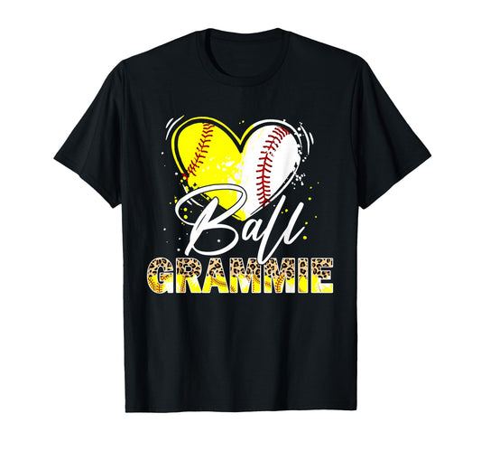 Ball Grammie Leopard Baseball T-Shirt - Minimalist Print for Adults - T-Shirt, Sweatshirt, Hoodie