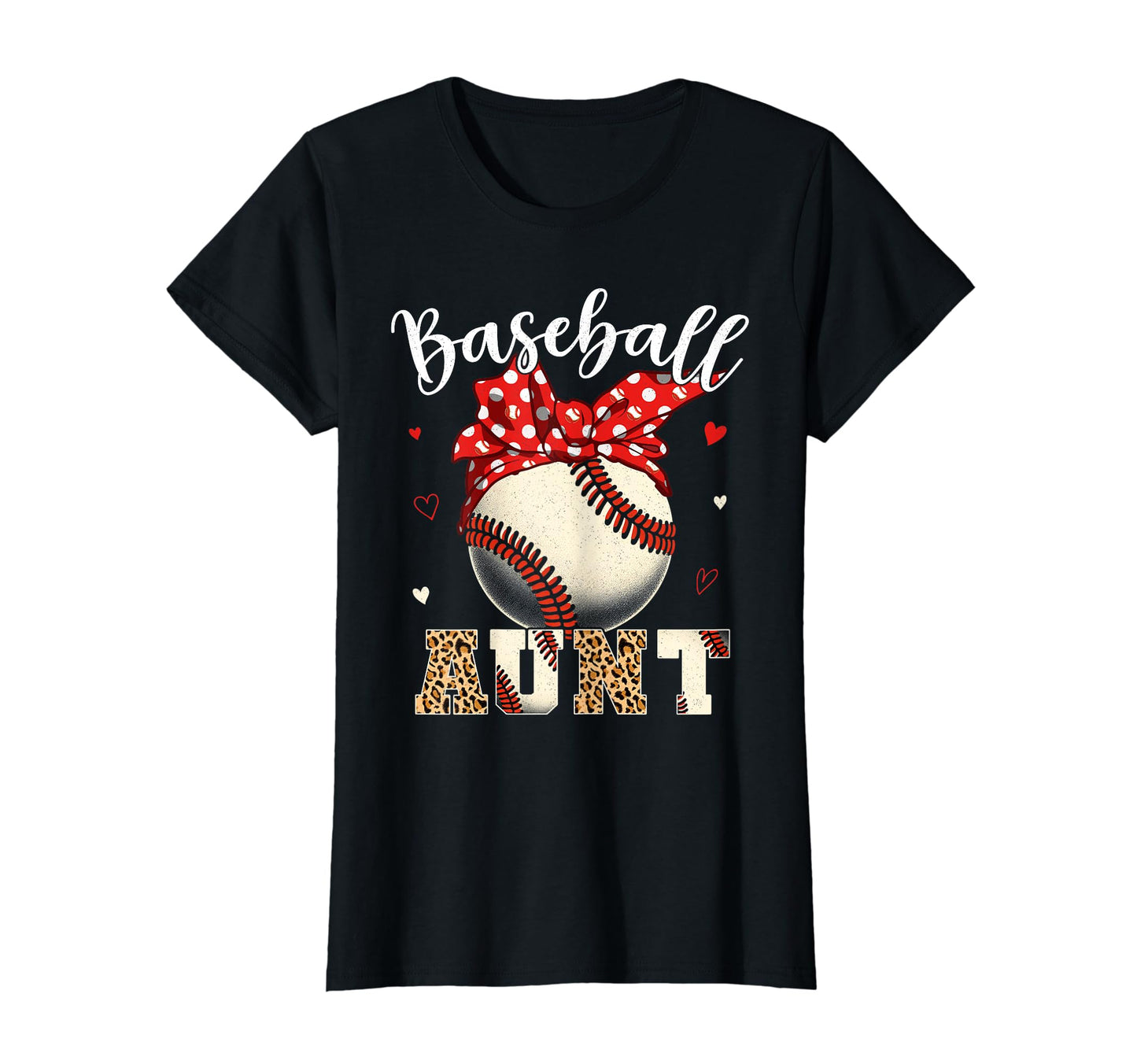 Womens Baseball Aunt Headband Leopard T-Shirt - Streetwear Style Unisex - T-Shirt, Sweatshirt, Hoodie