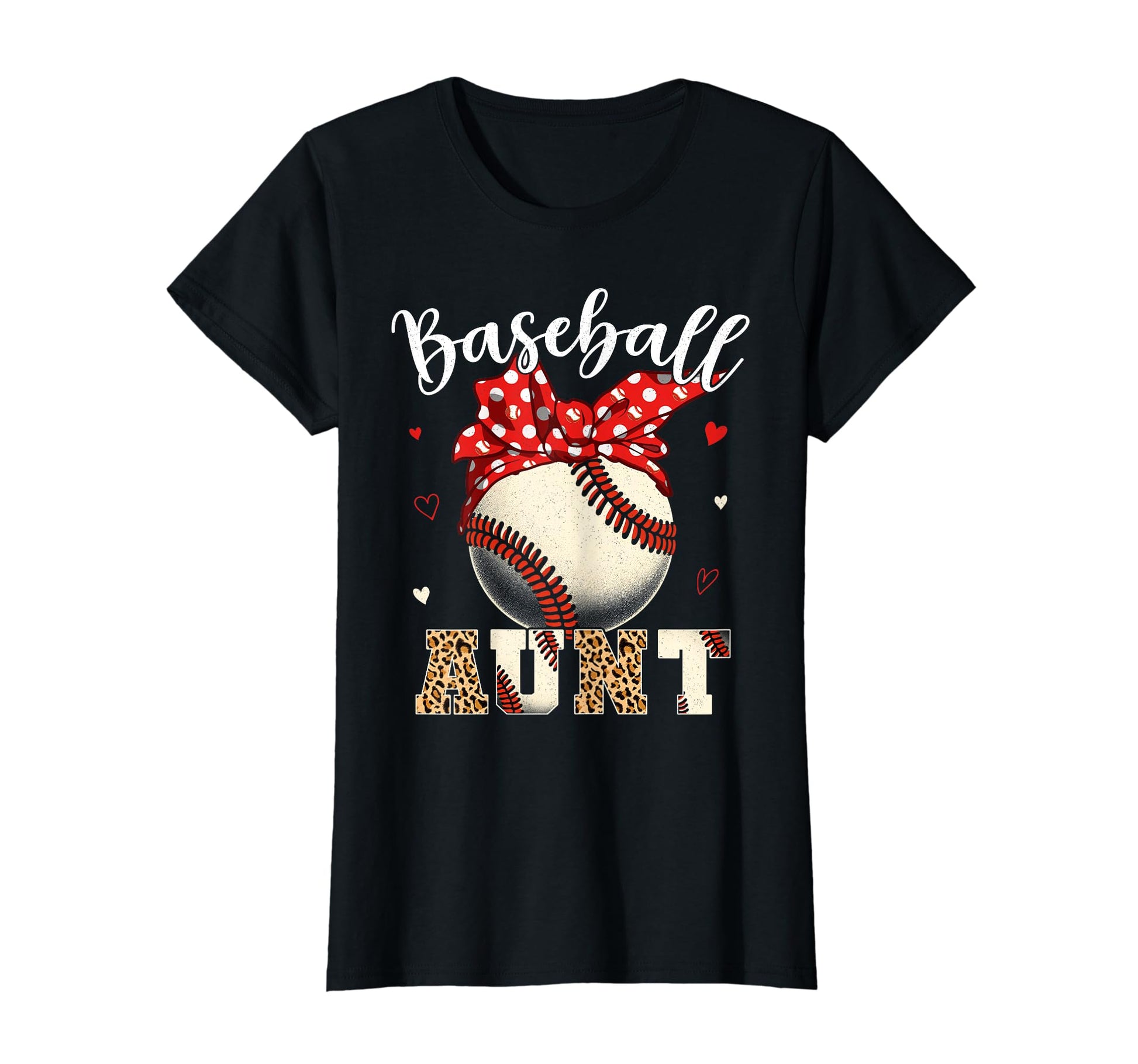 Womens Baseball Aunt Headband Leopard T-Shirt - Streetwear Style Unisex - T-Shirt, Sweatshirt, Hoodie