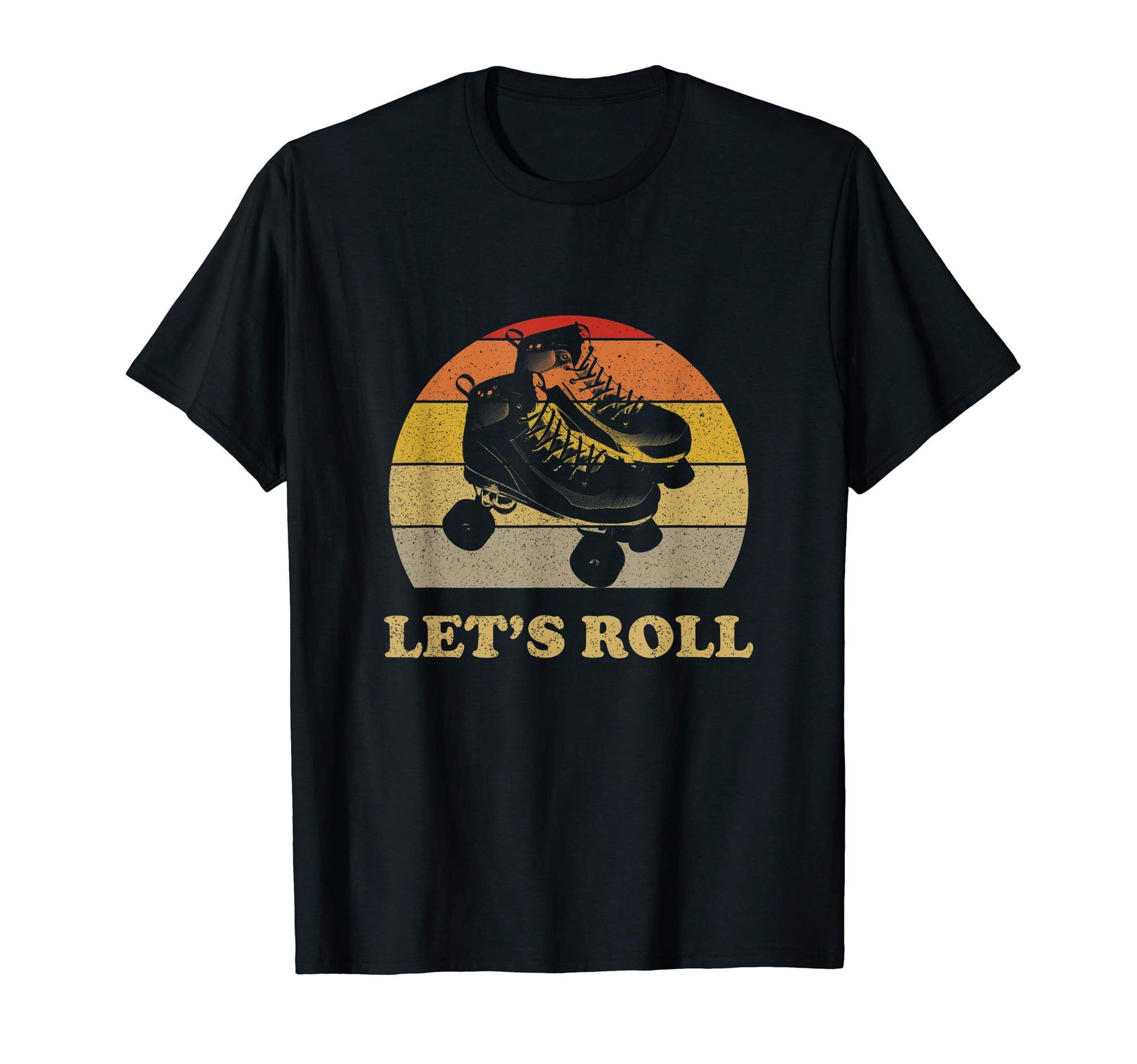 Lets Roll Roller Skates Skating 70S 80S T-Shirt - Graphic Print for Adults - T-Shirt, Sweatshirt, Hoodie