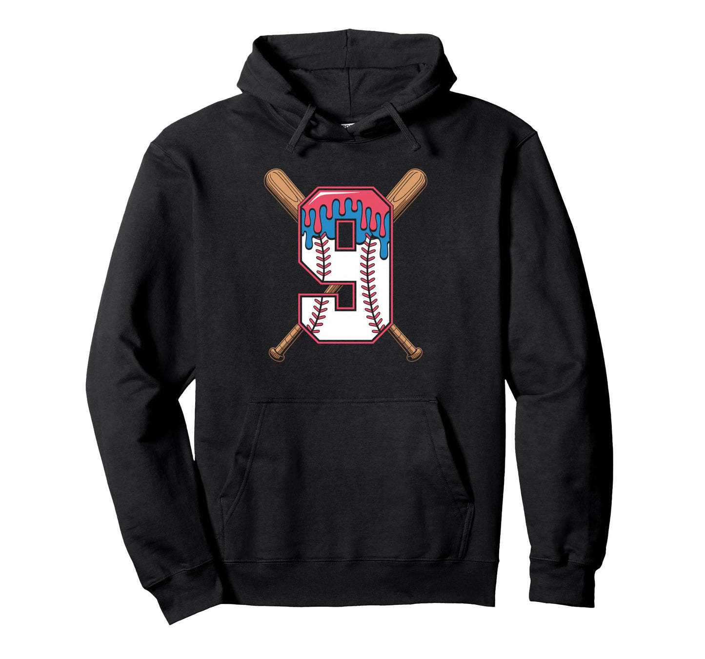 Ice Cream Baseball Drip Memorable Ninth Hoodie - Minimalist Print Unisex - T-Shirt, Sweatshirt, Hoodie